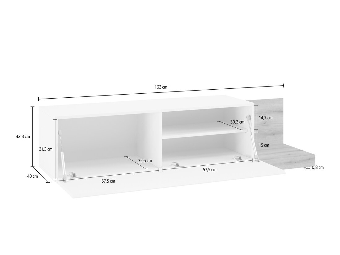 Mueble TV Ontario 244 (Blanco)