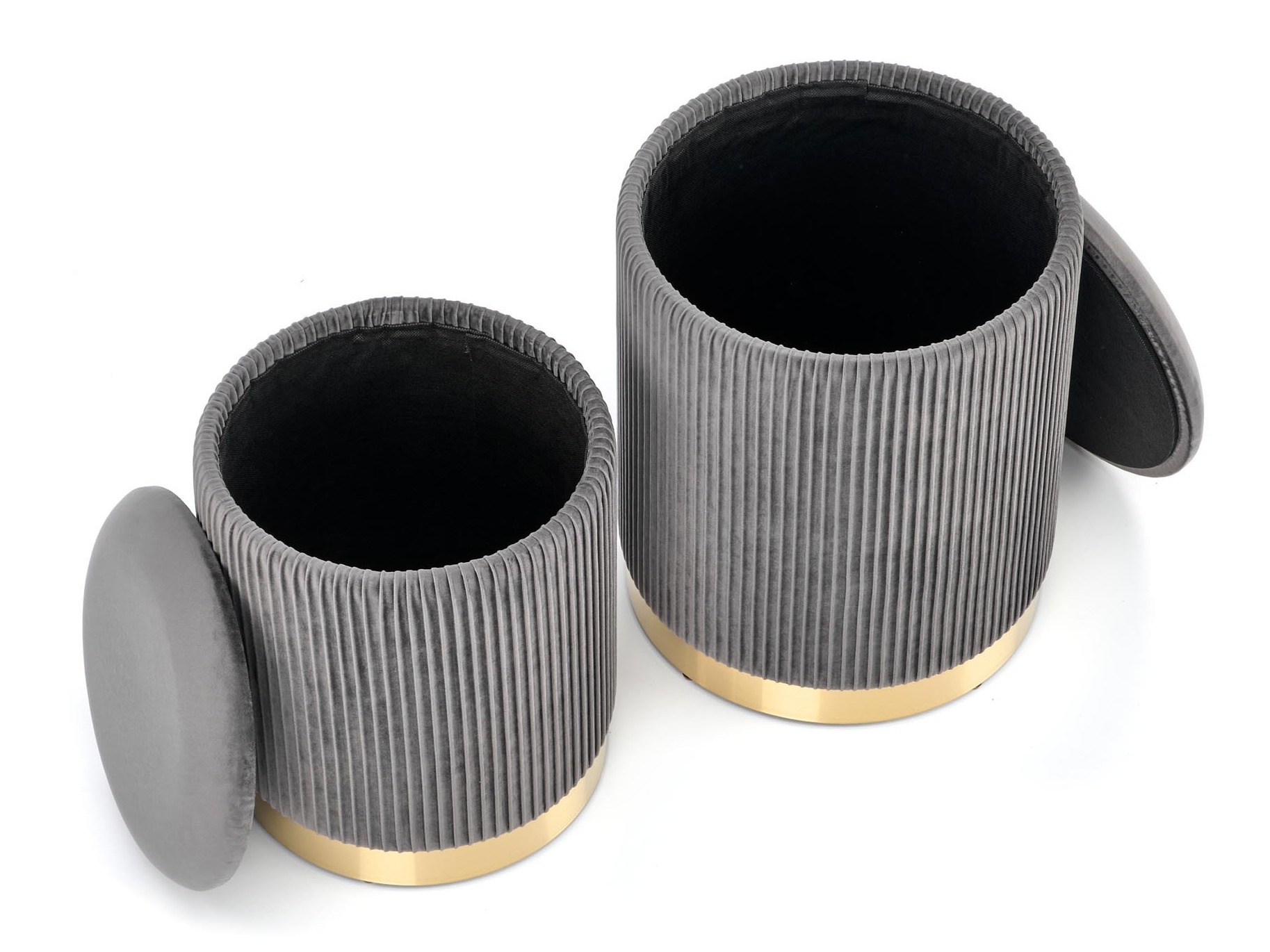 Conjunto de pufs Houston 1153 (Gris)