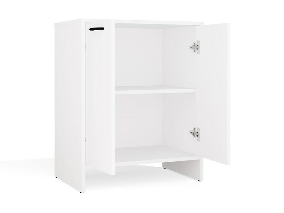 Armario de baño de pie para lavabo Servou 113 (Blanco)