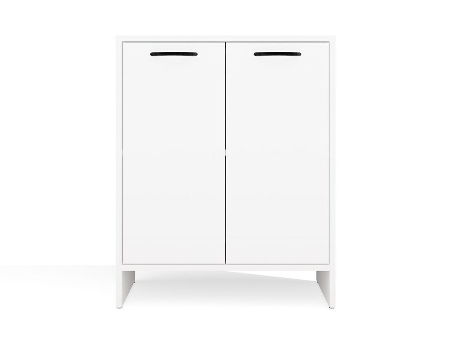 Armario de baño de pie para lavabo Servou 113 (Blanco)