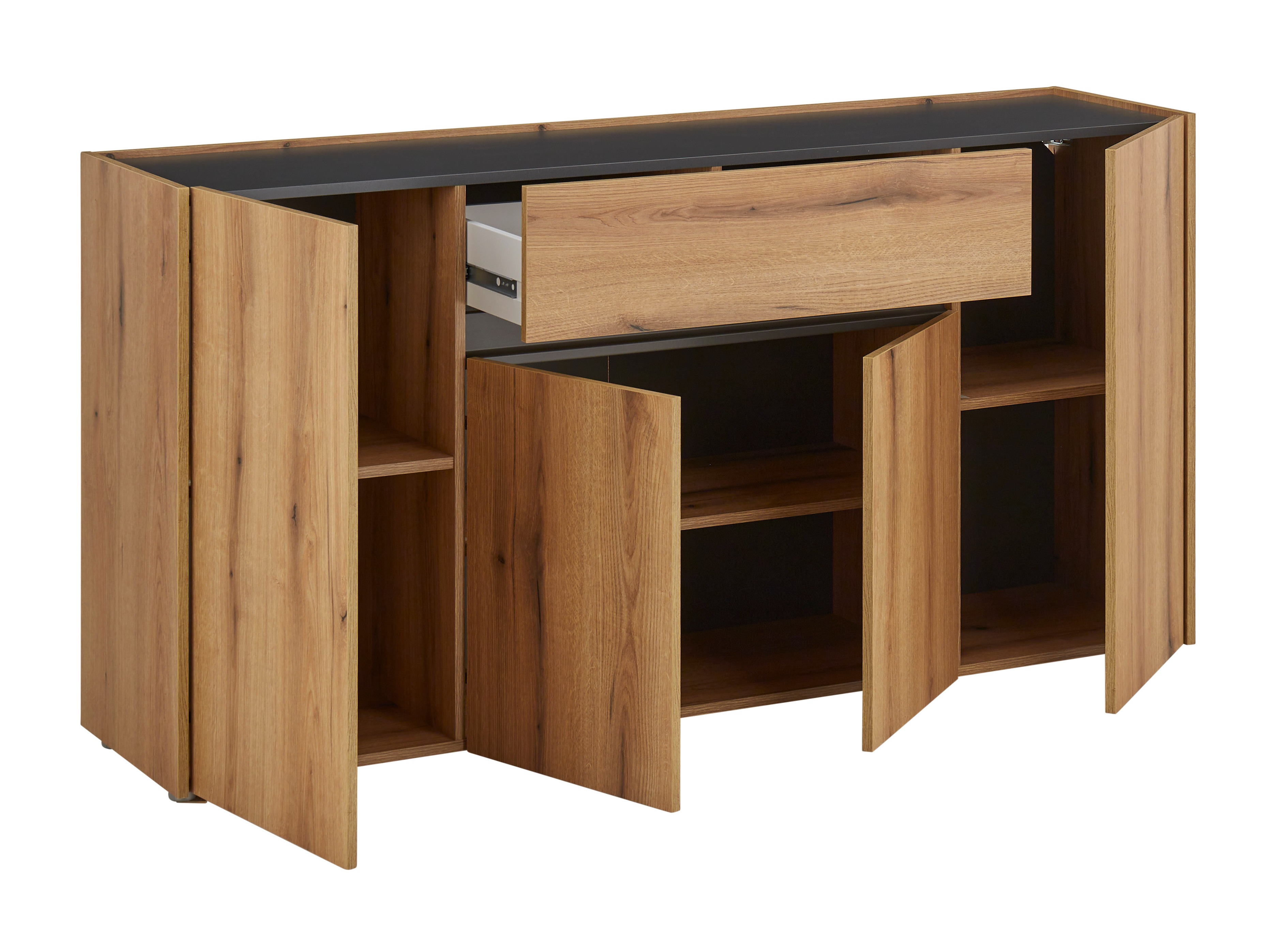 Cómoda Elbsori 117 (Roble + Antracita)