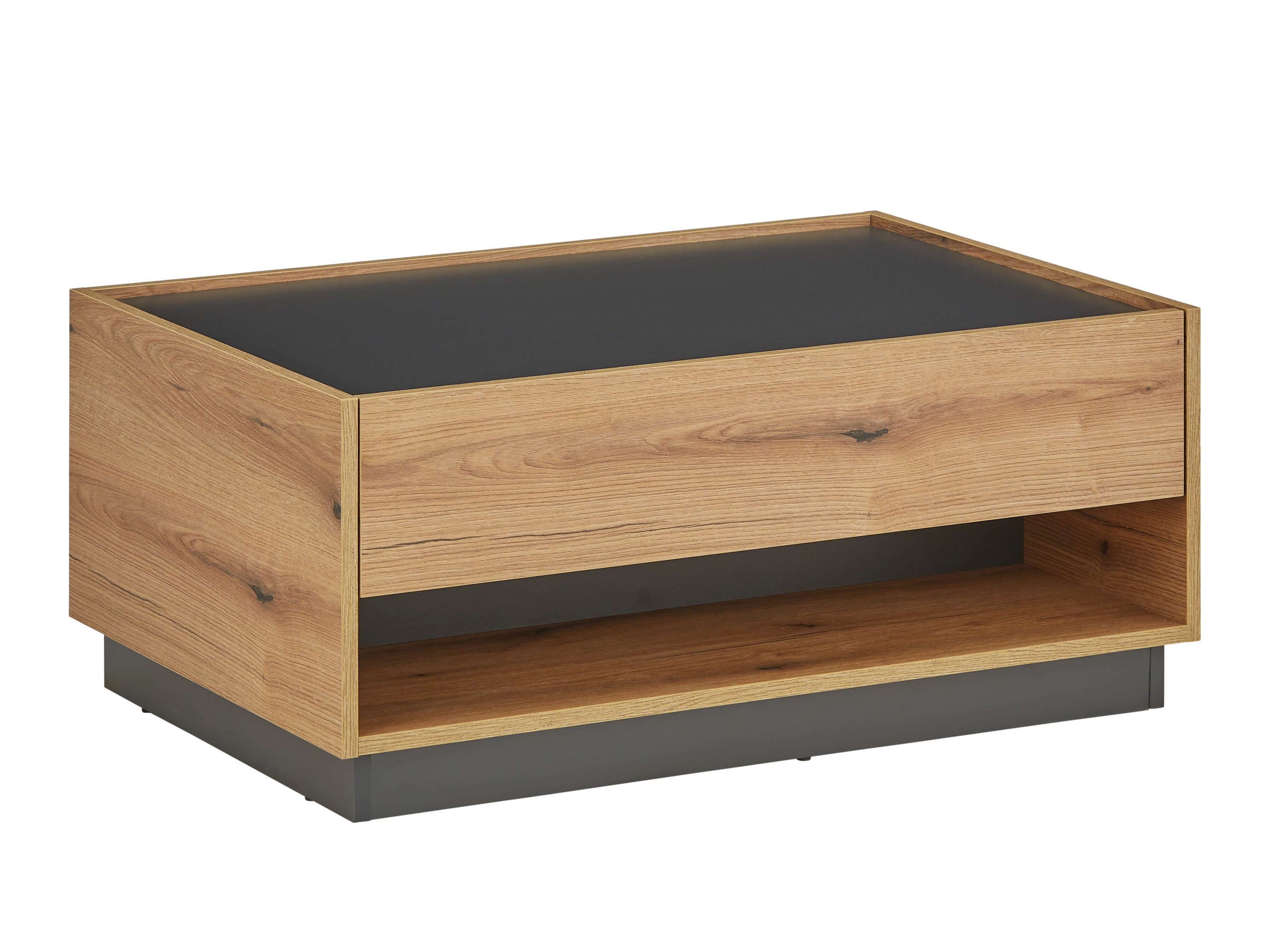 Mesa de centro Elbsori 123 (Roble + Antracita)