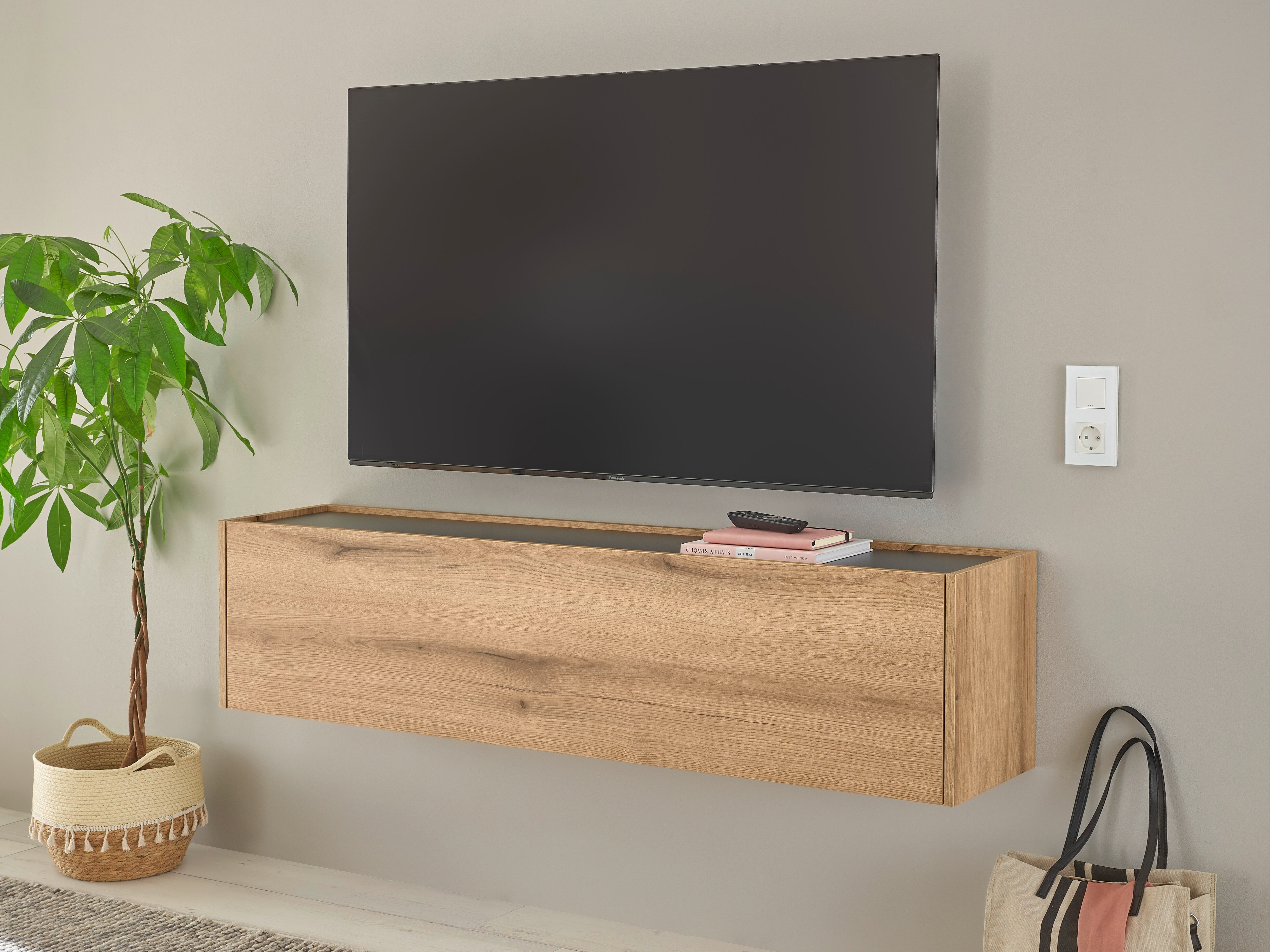 Mueble TV Elbsori 108 (Roble + Antracita)
