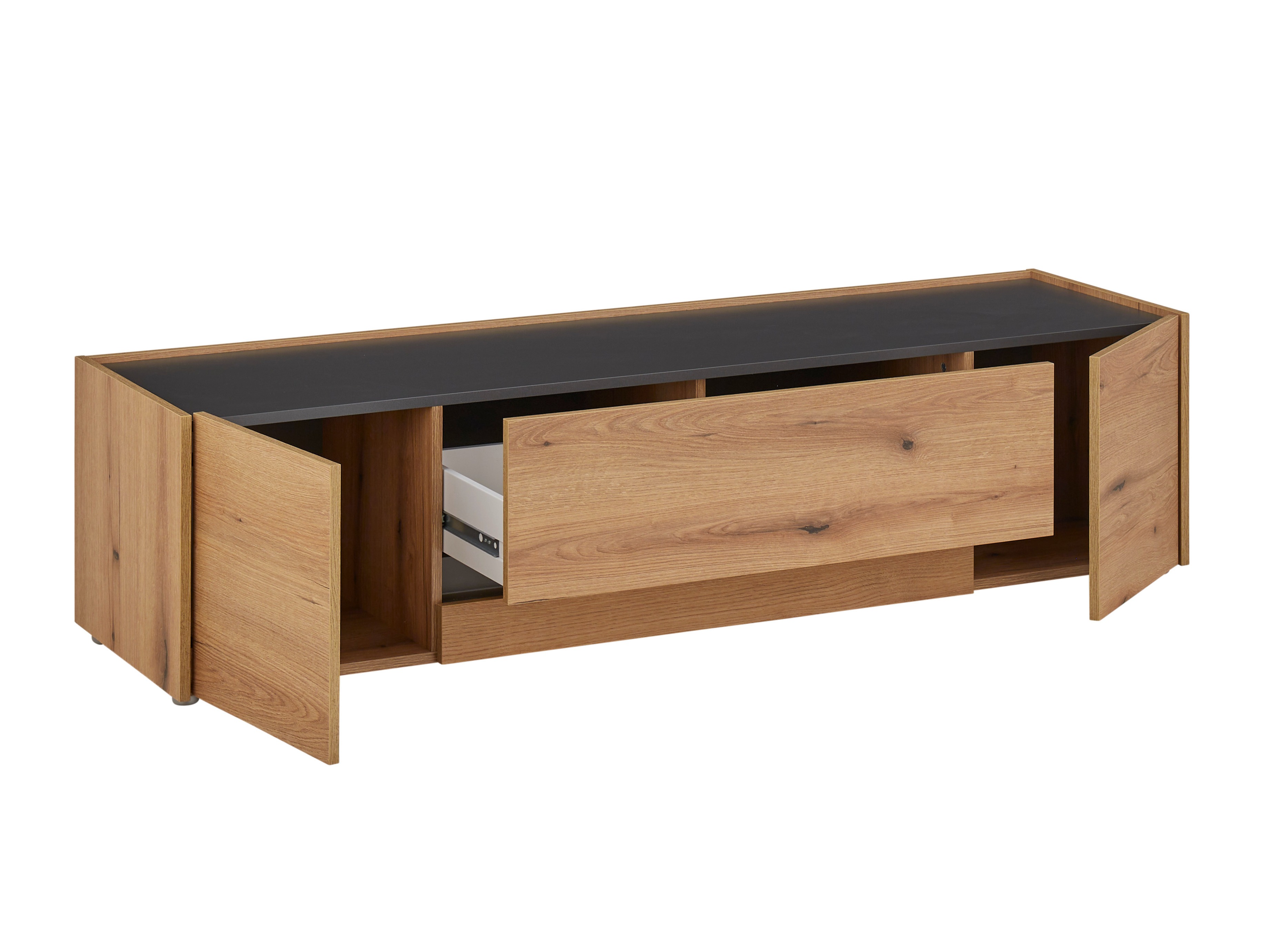 Conjunto de salón Elbsori 130 (Roble + Antracita)