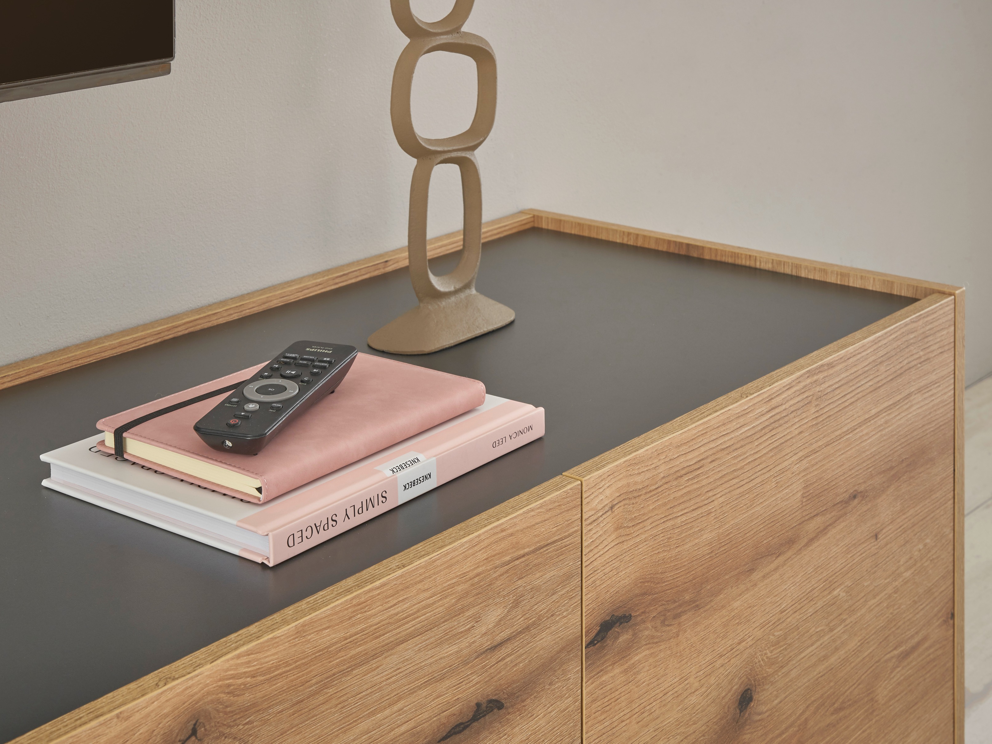 Conjunto de salón Elbsori 130 (Roble + Antracita)