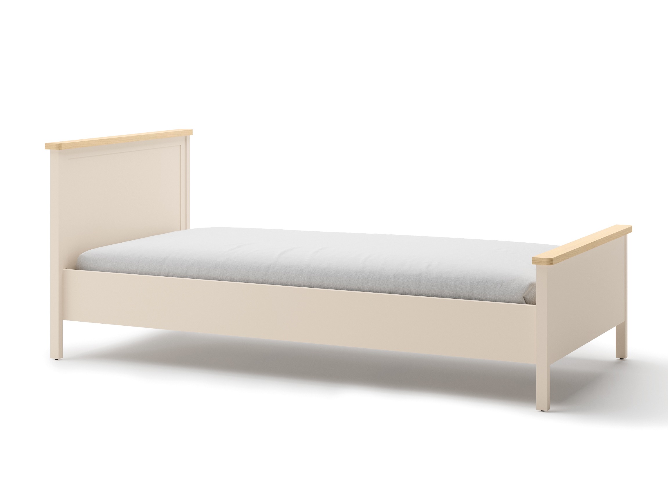 Cama Romelbo 148 (Beige + Roble)