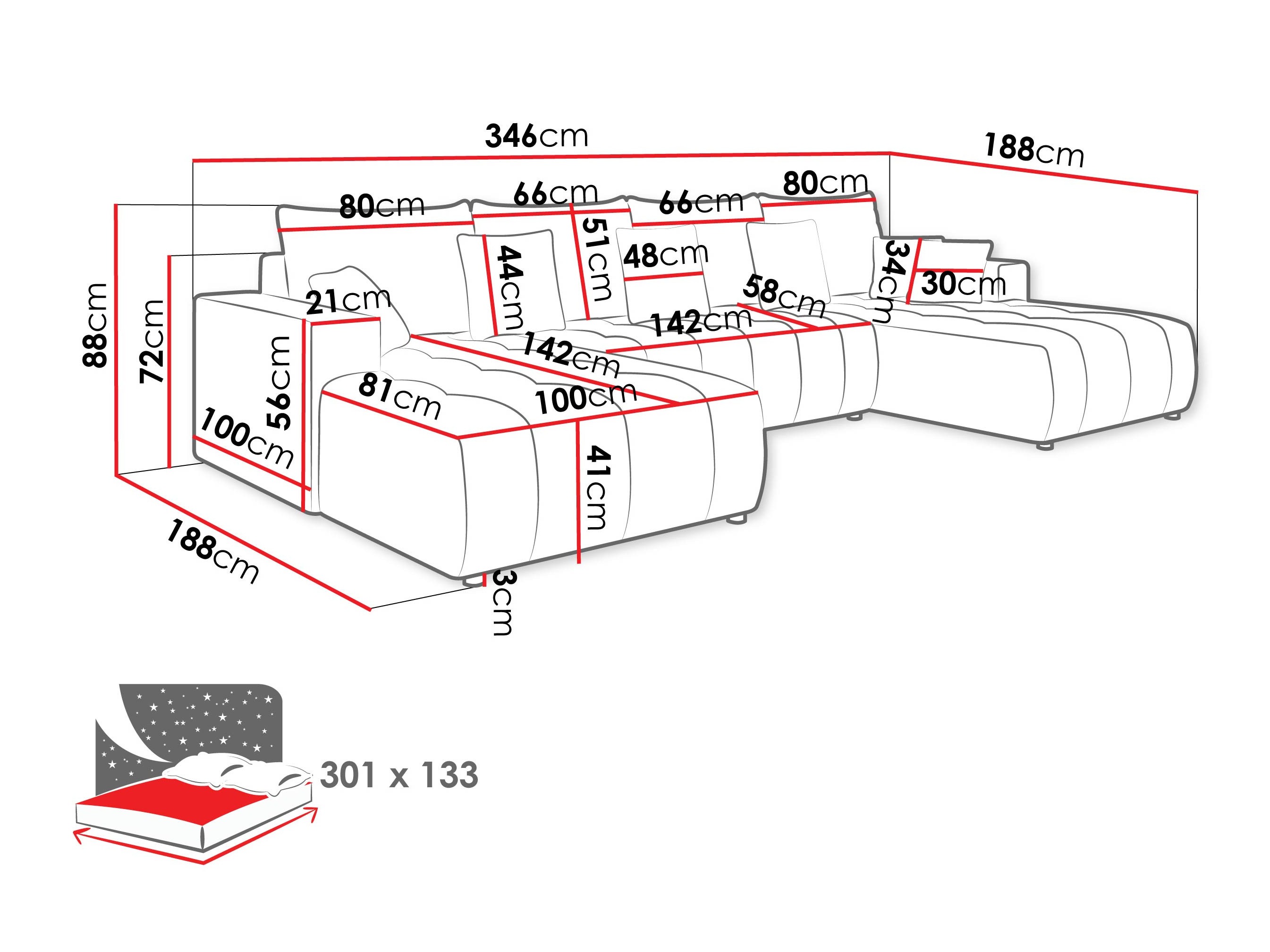 Sofá rinconero Bountiful 105 (Velo 623)