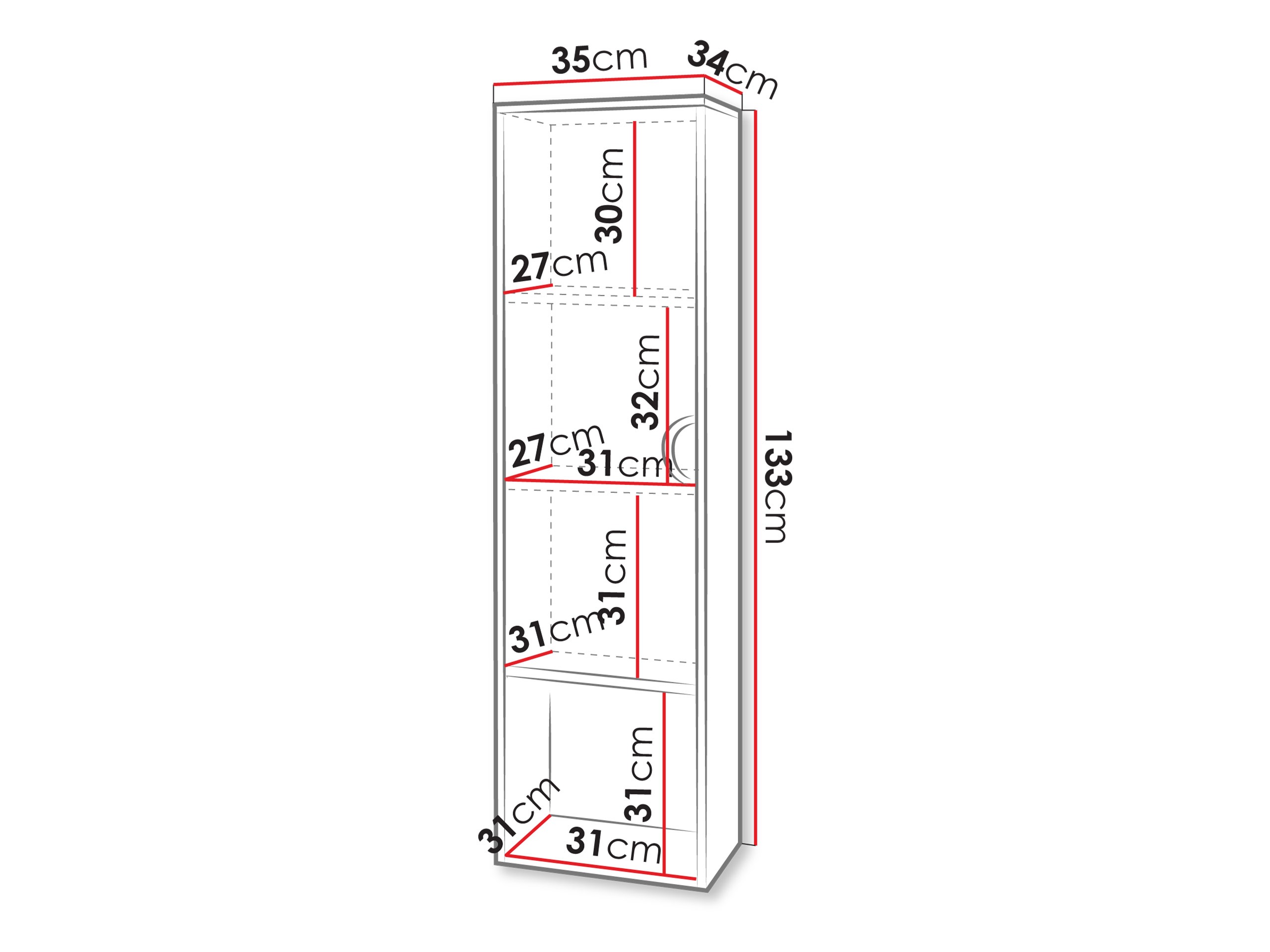 Armario colgante para baño Sodalis (Cachemira)