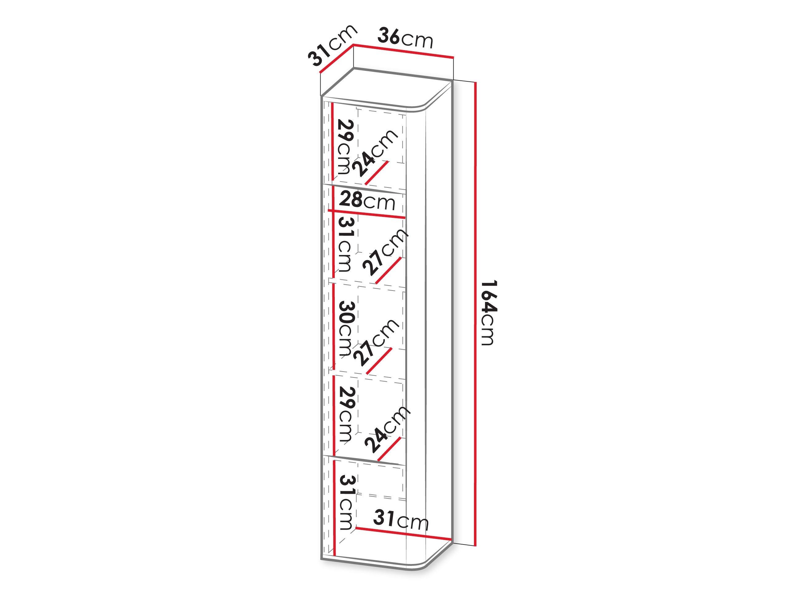 Estantería de pared Dormele 104