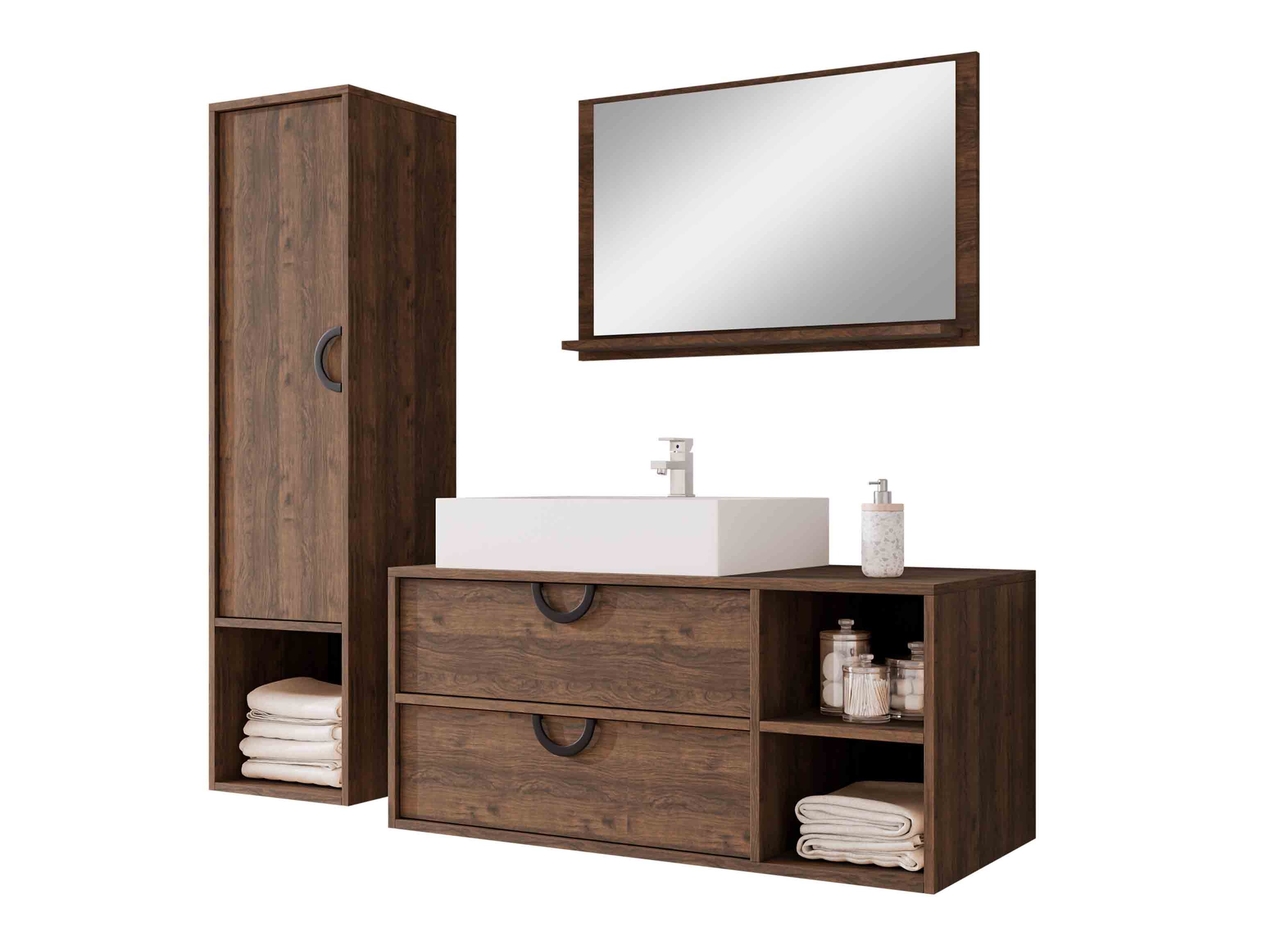 Conjunto de mueble de baño Sodalis (Nogal)