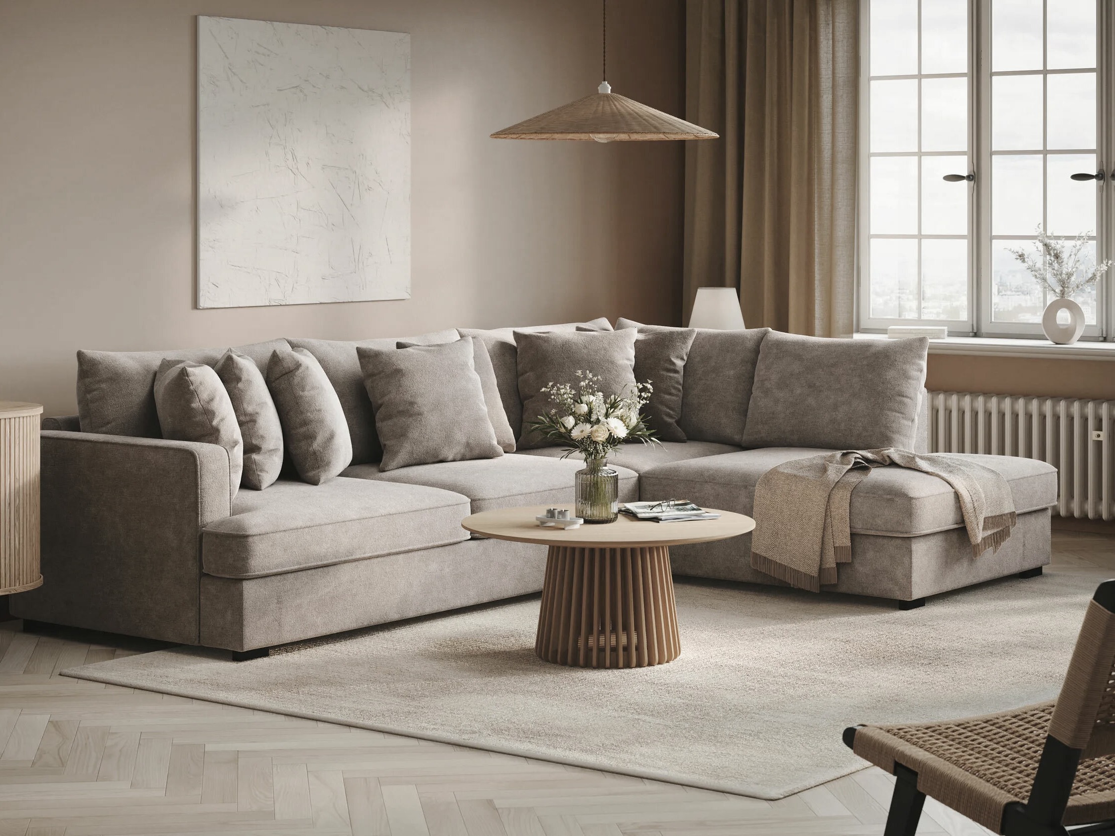 Sofá rinconero Tivsoe 102 (Trenza 08)