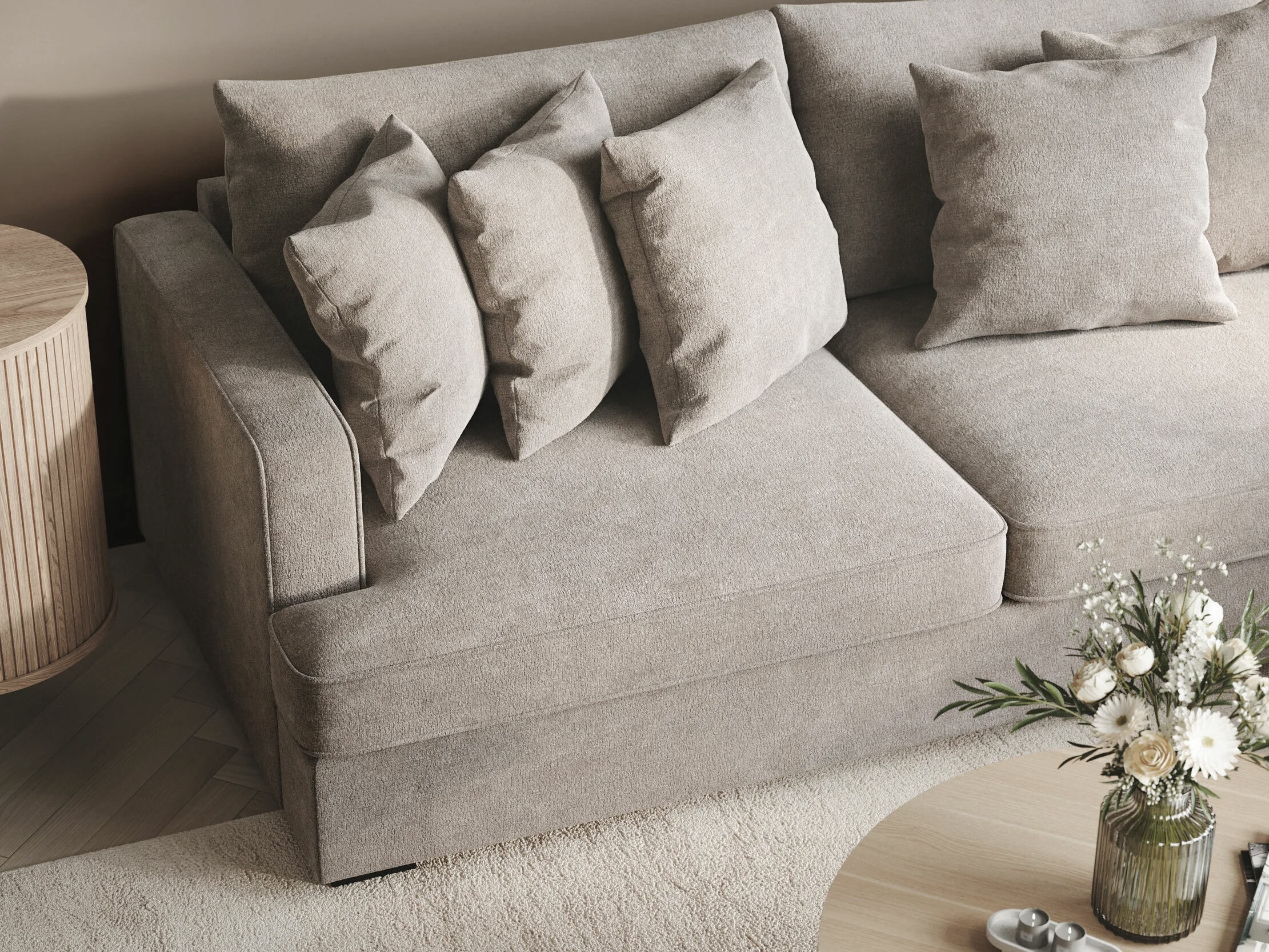 Sofá rinconero Tivsoe 102 (Trenza 08)