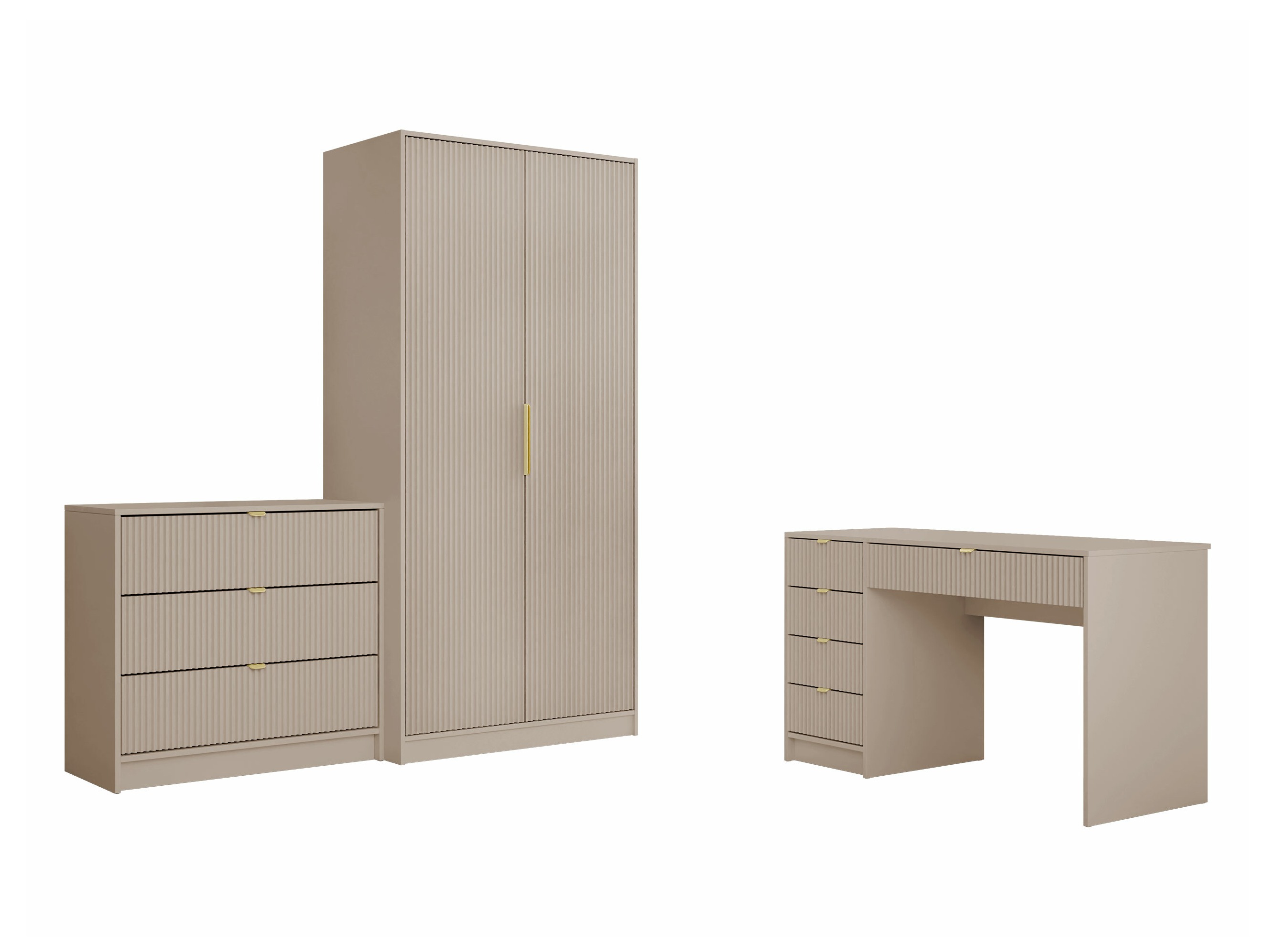 Conjunto para oficina en casa Comfivo Papilio IV (Beige)
