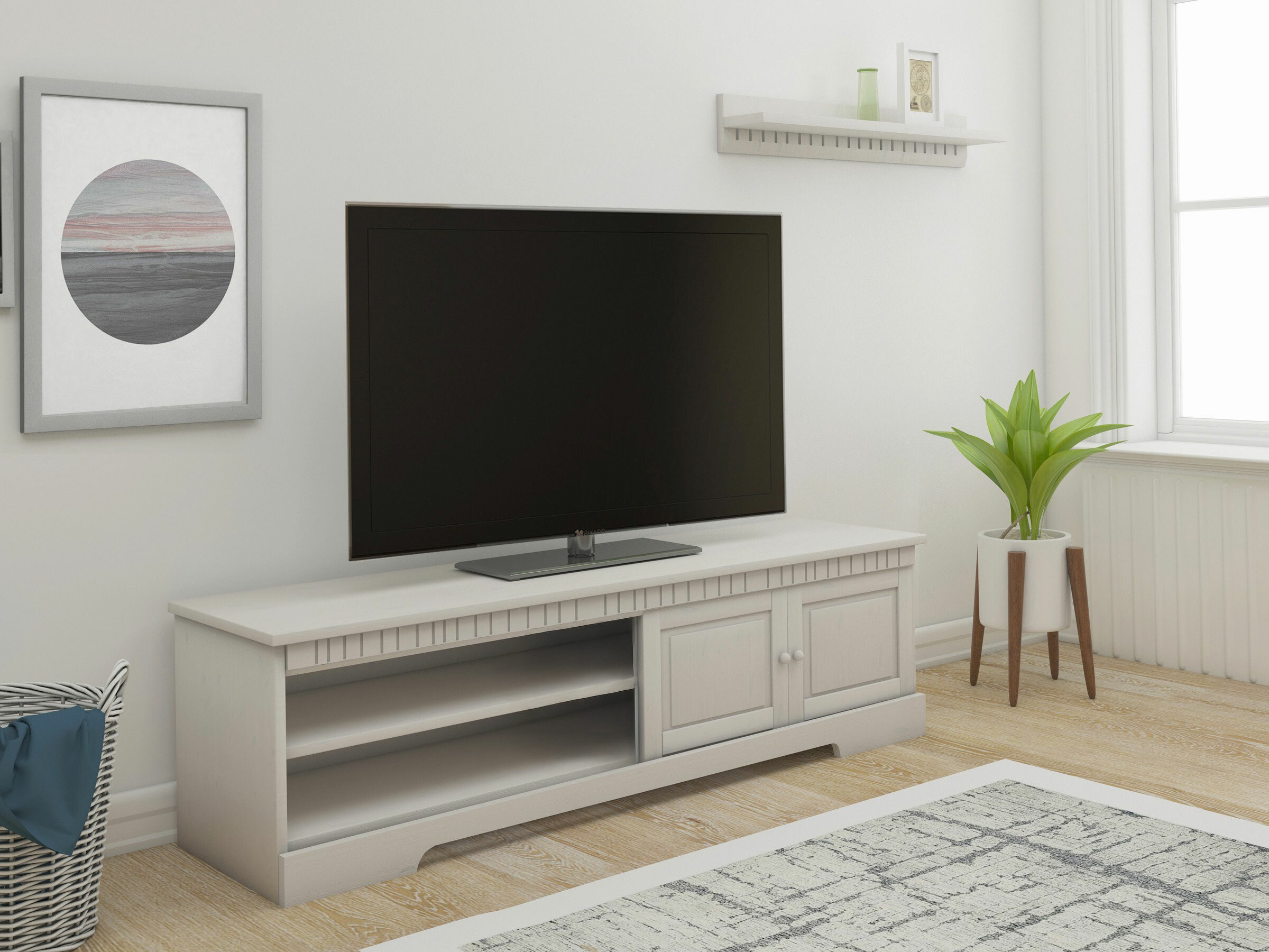 Mueble TV Elbelba 101 (Blanco)