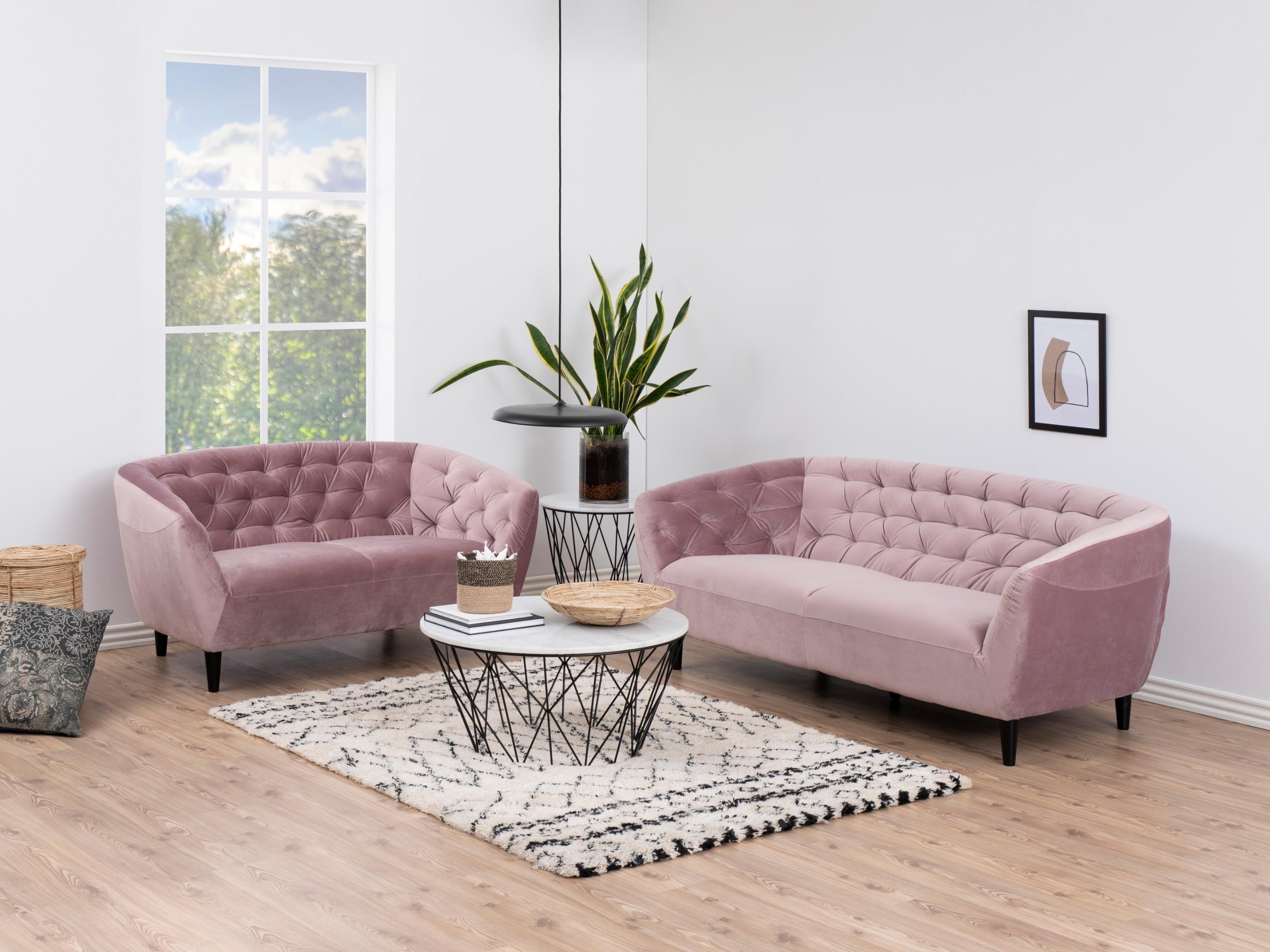 Sofá chesterfield Norsica 232 (Rosa Dusty)