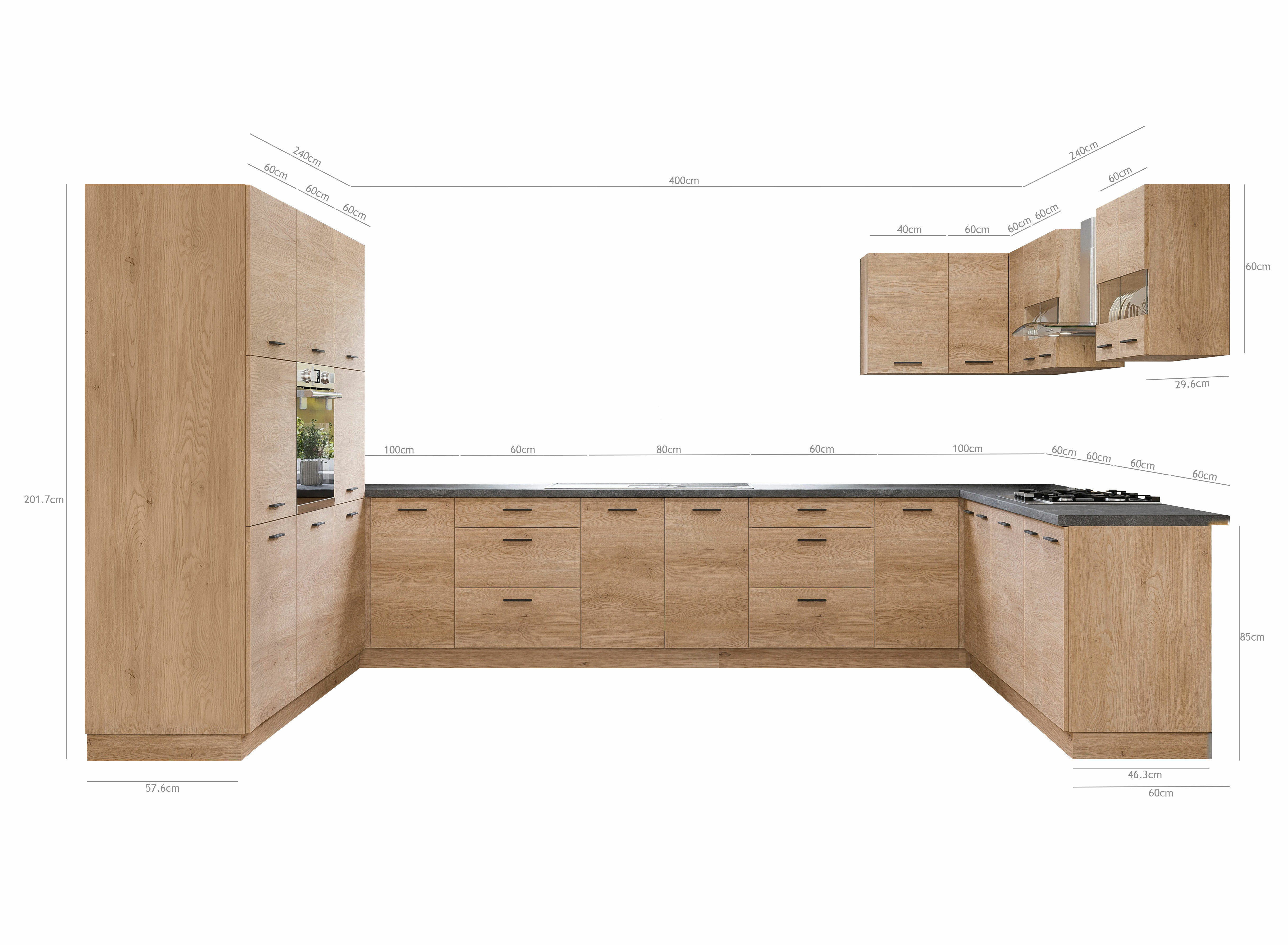 Conjunto de cocina modular Ati Torro 133