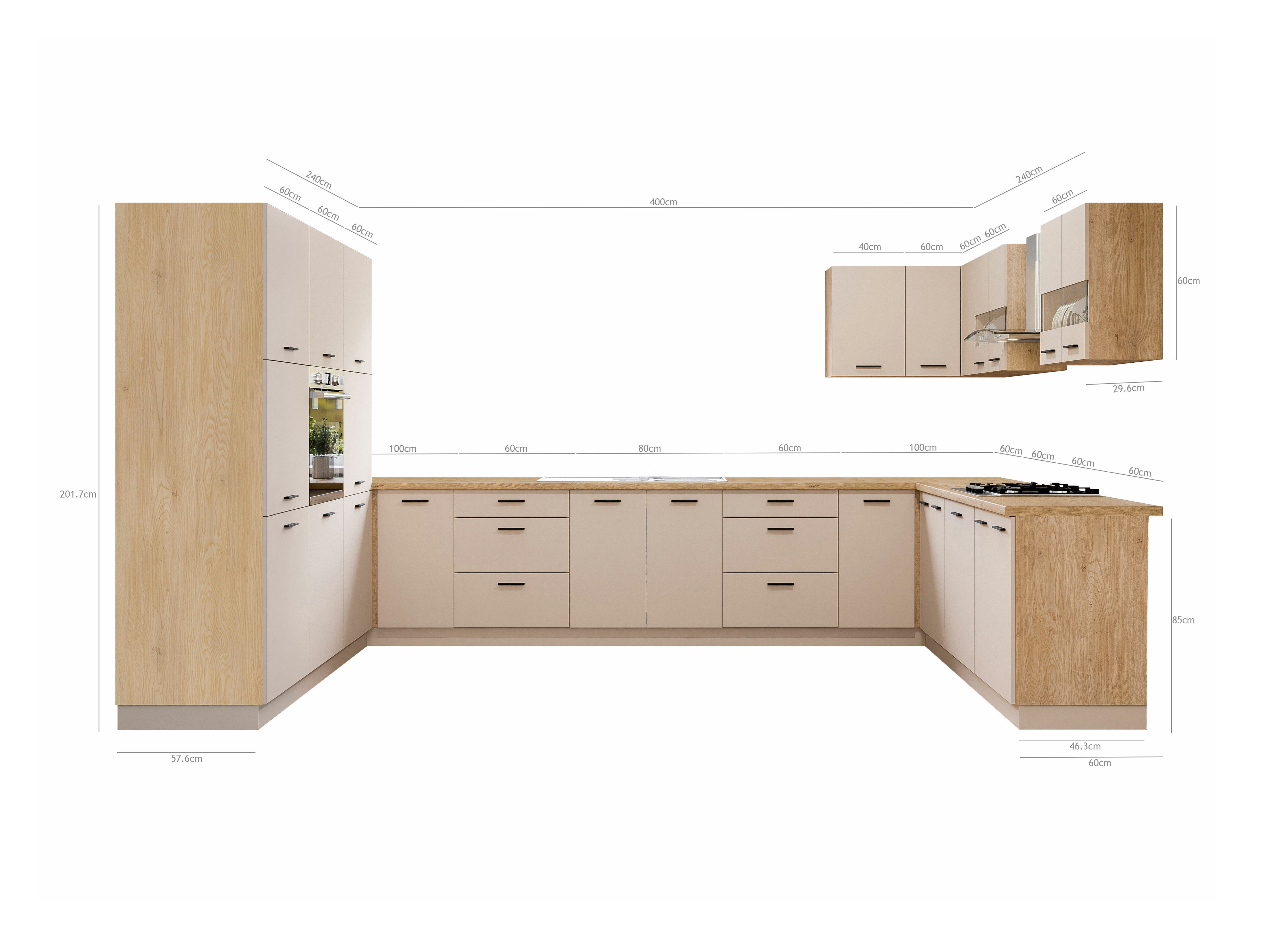Conjunto de cocina modular Ati Cashmere 134