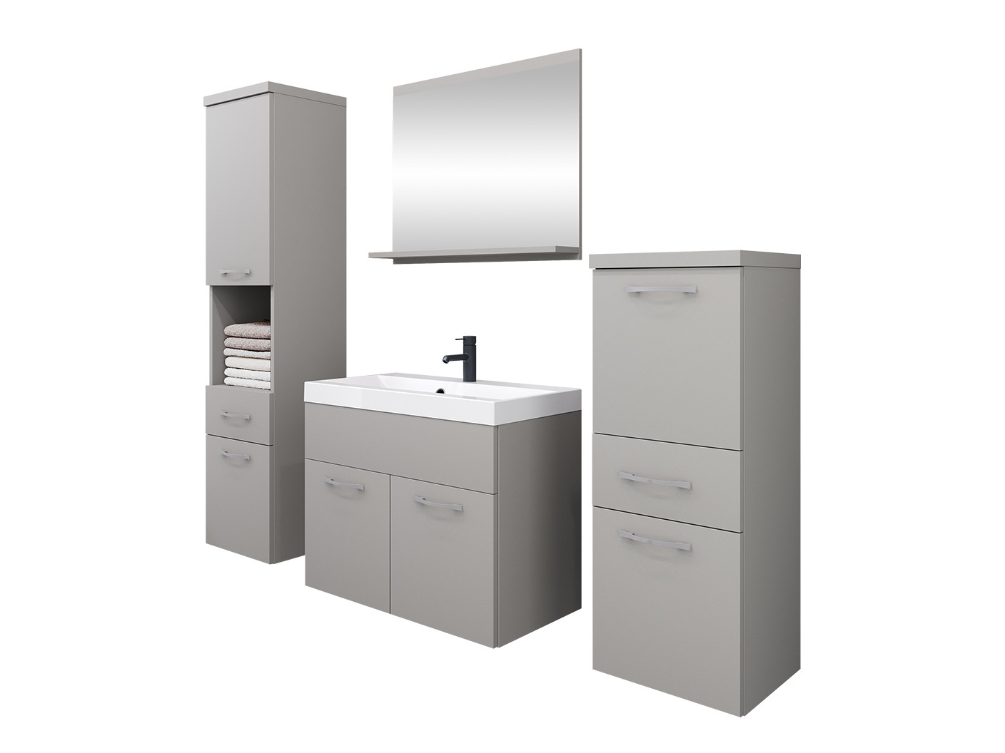 Conjunto de mueble de baño Sarasota 109 (Gris)