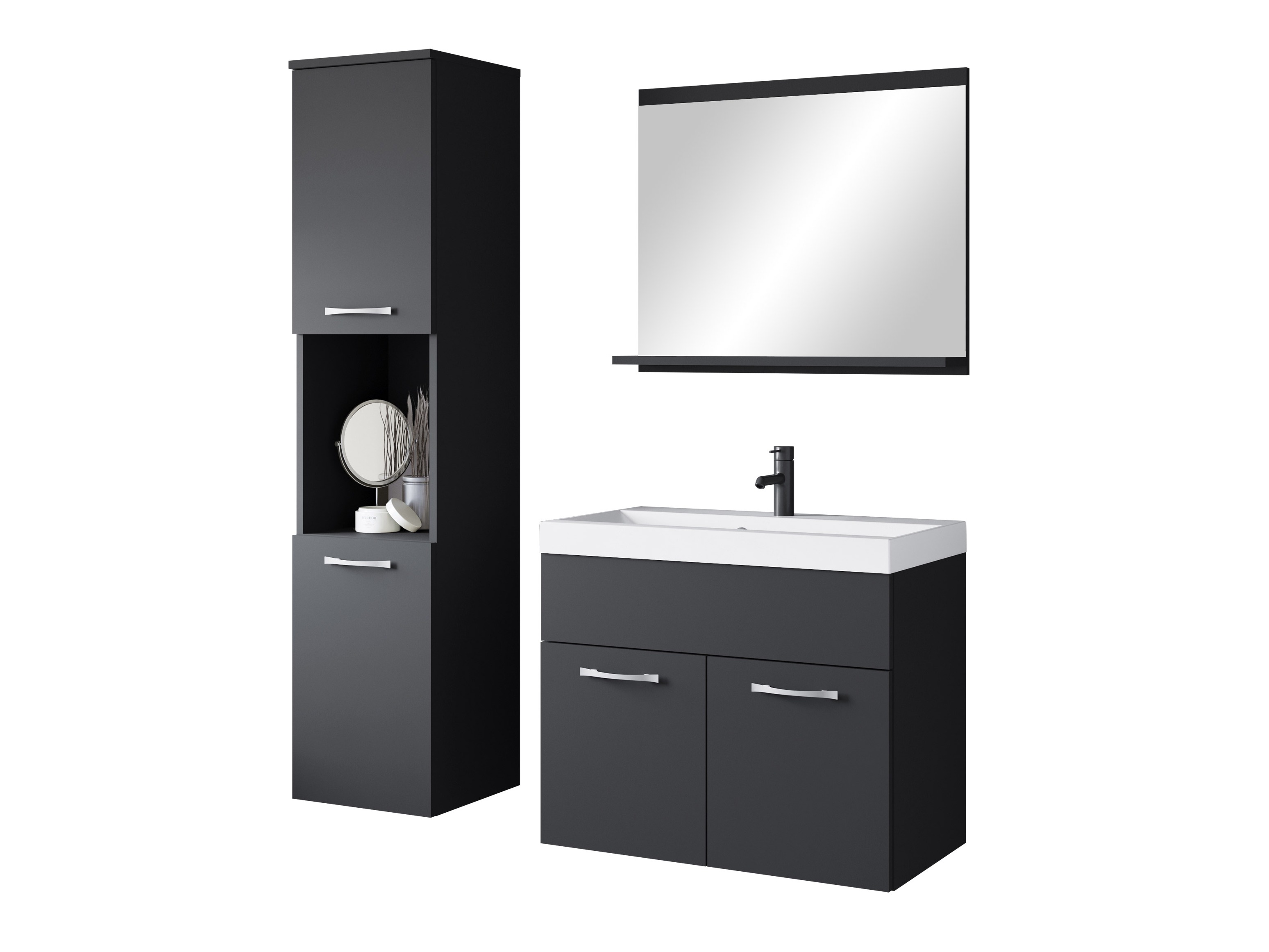 Conjunto de mueble de baño Sarasota 122 (Grafito)