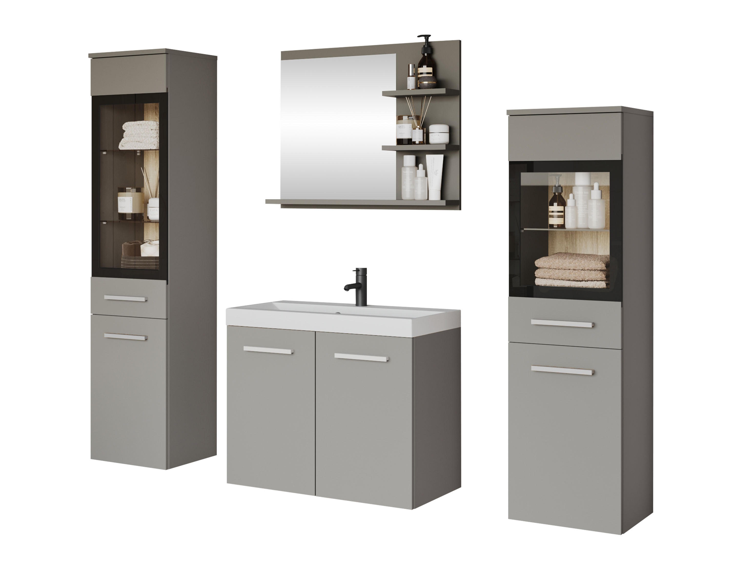 Conjunto de mueble de baño Sarasota 141 (Gris)