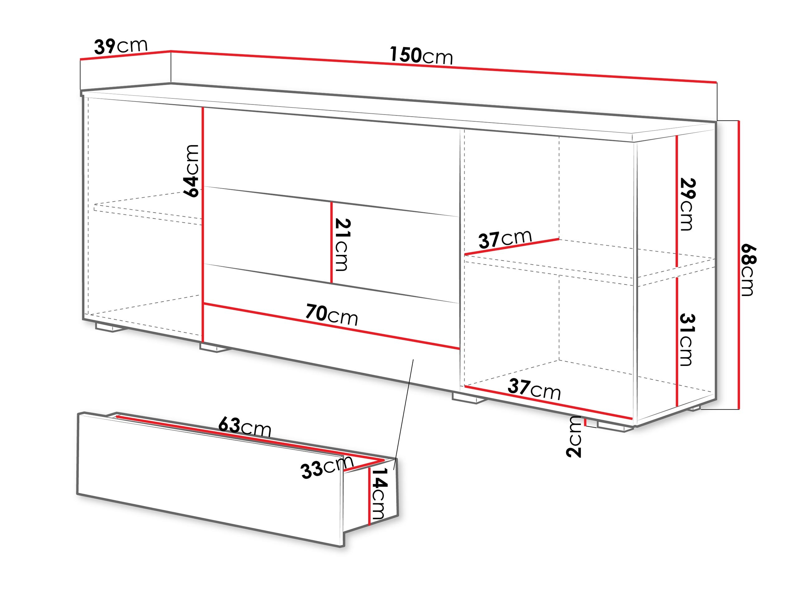 Cómoda Sarasota 129 (Cachemira)
