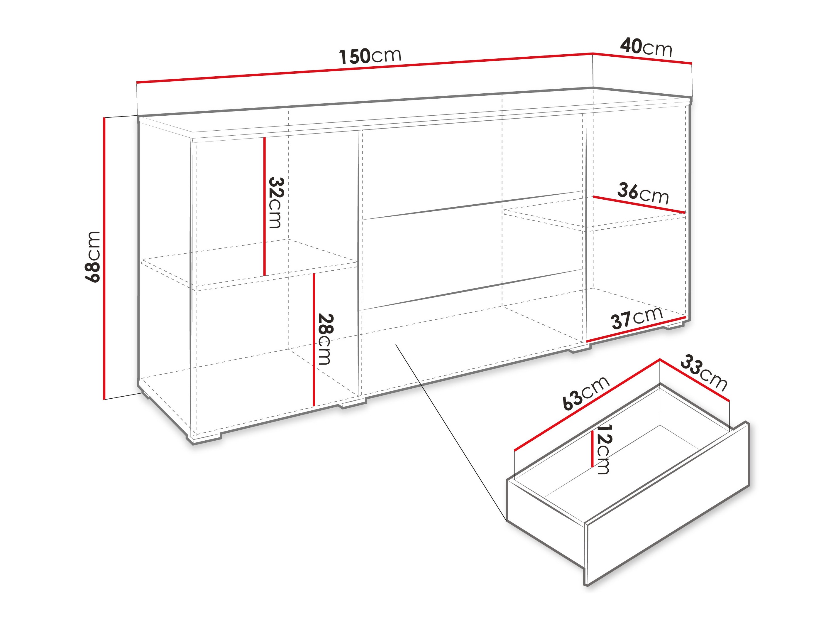 Cómoda Sarasota 142 (Cachemira)