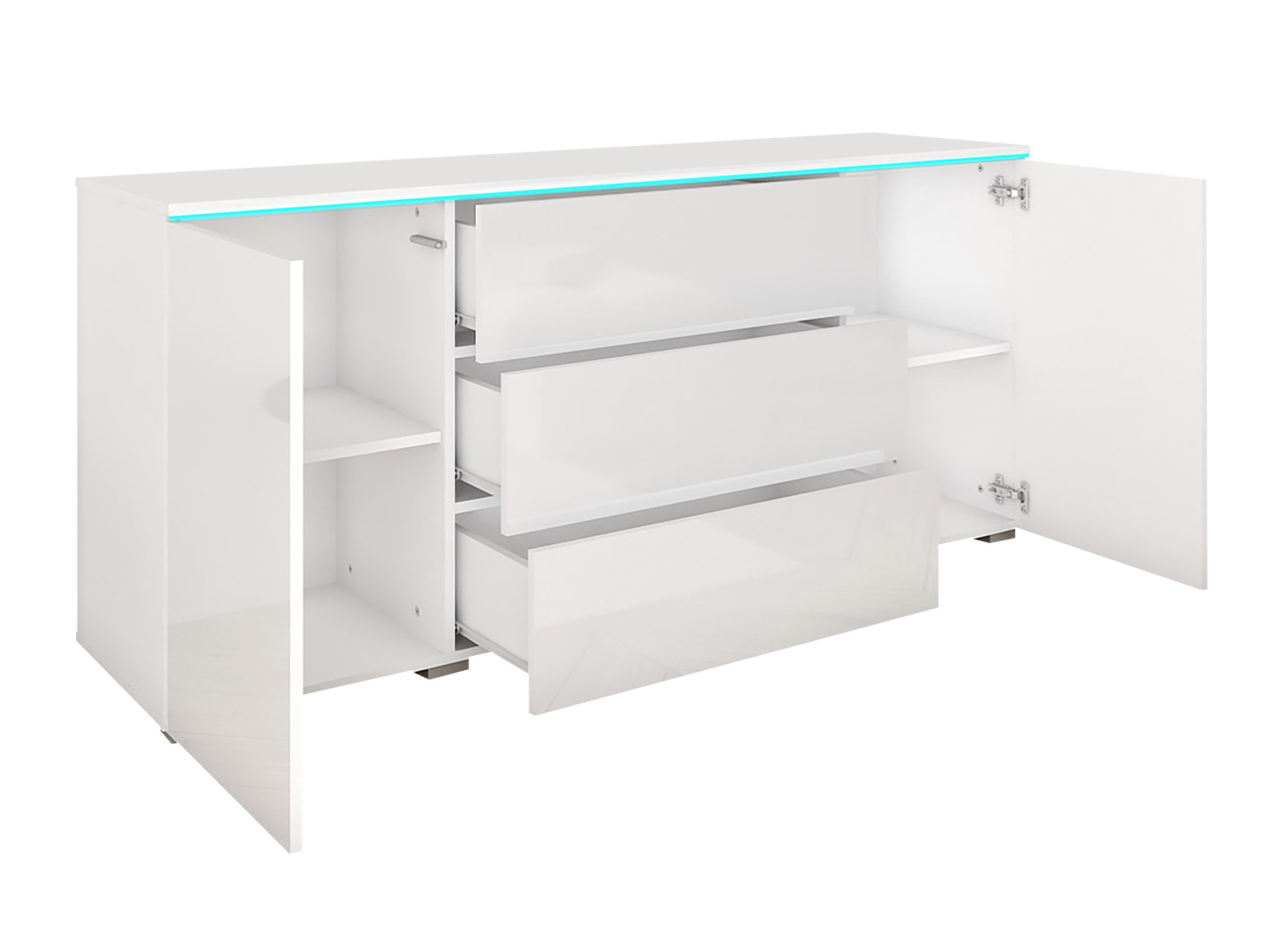 Cómoda Sarasota 142 (Gris brillante)