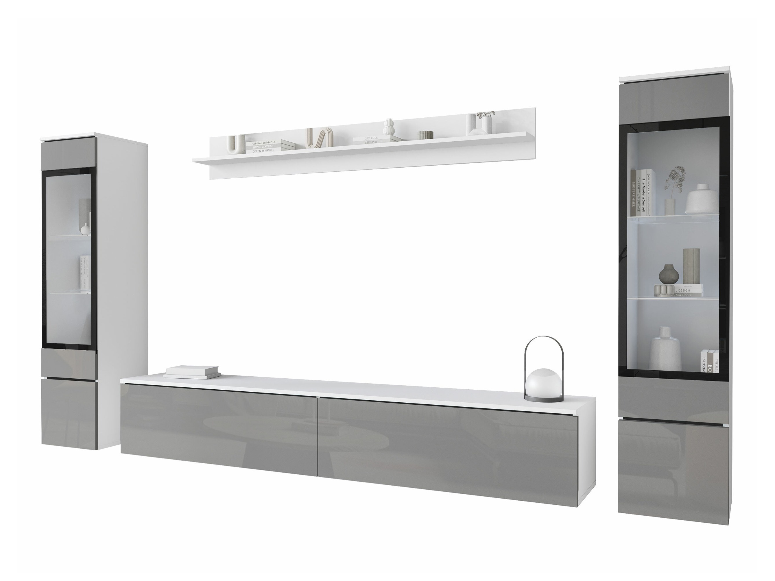 Conjunto de salón Mirfivo 101 (Gris brillante)