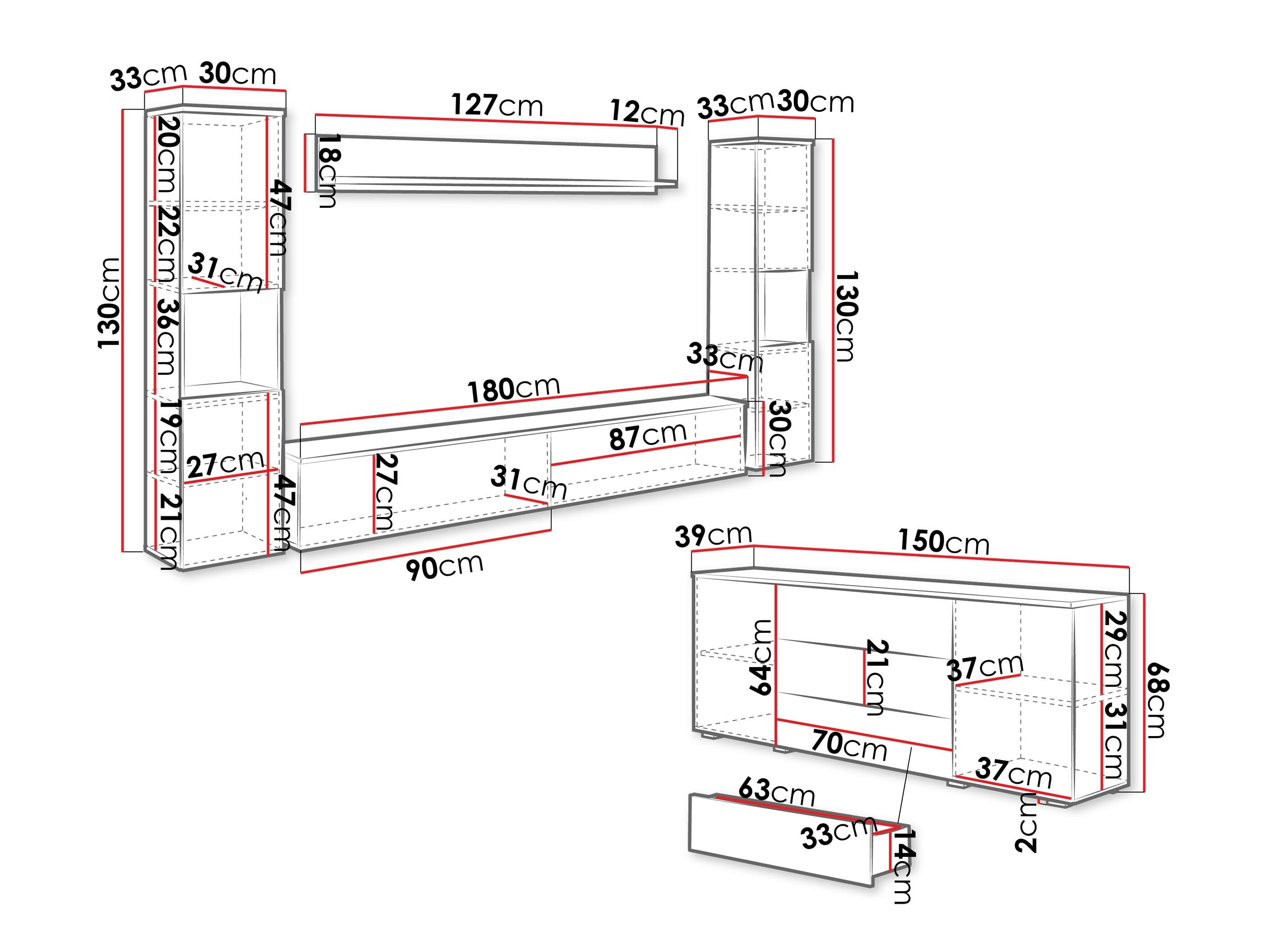 Conjunto de salón Sarasota 133 (Cachemira)