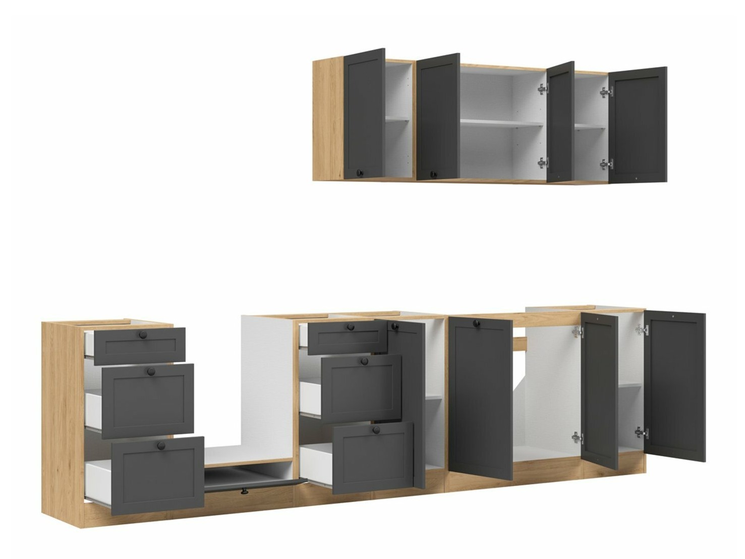 Conjunto de cocina modular Classic Grey Oak 119