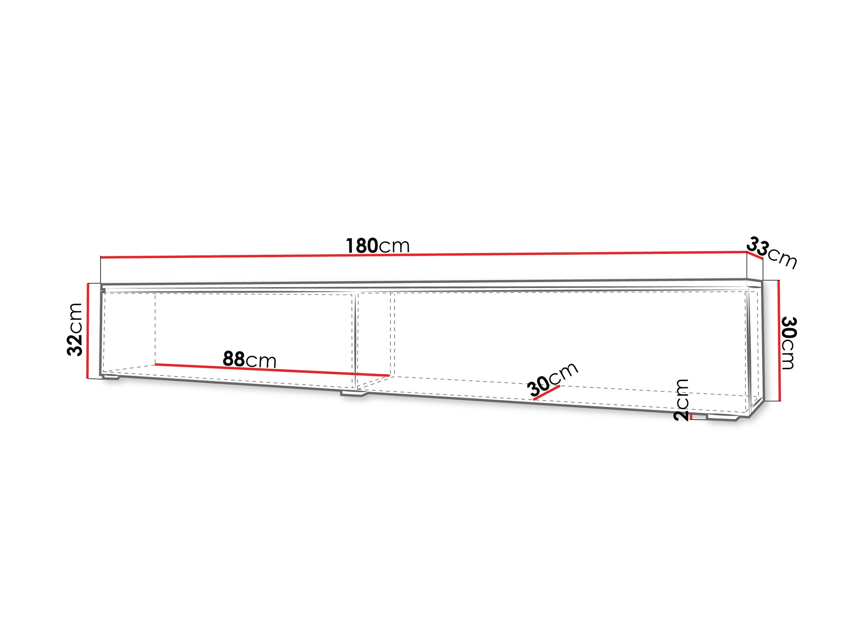 Mueble TV Sarasota 121 (Gris)