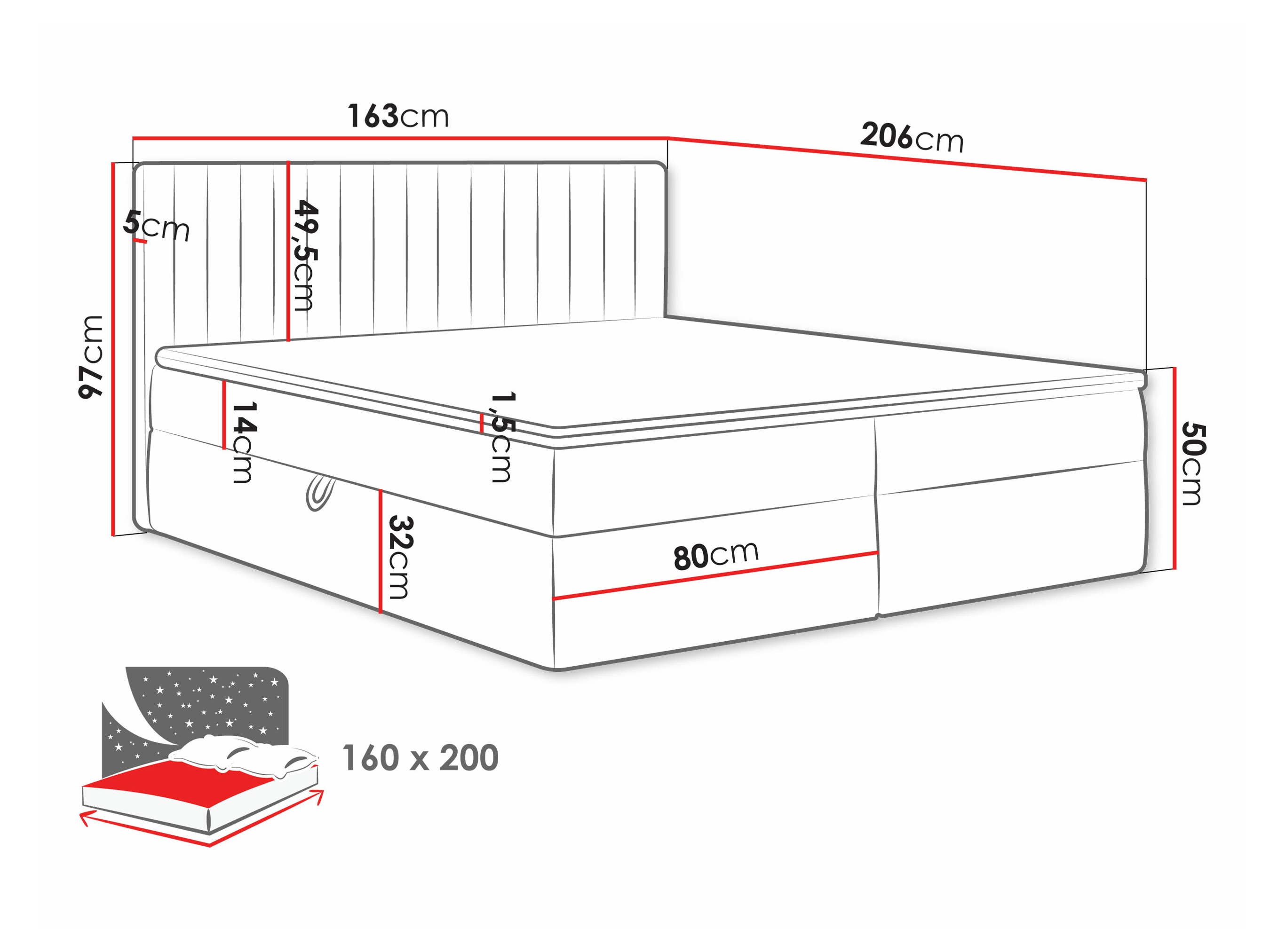 Cama continental Comfivo Apis I (Manila 02)