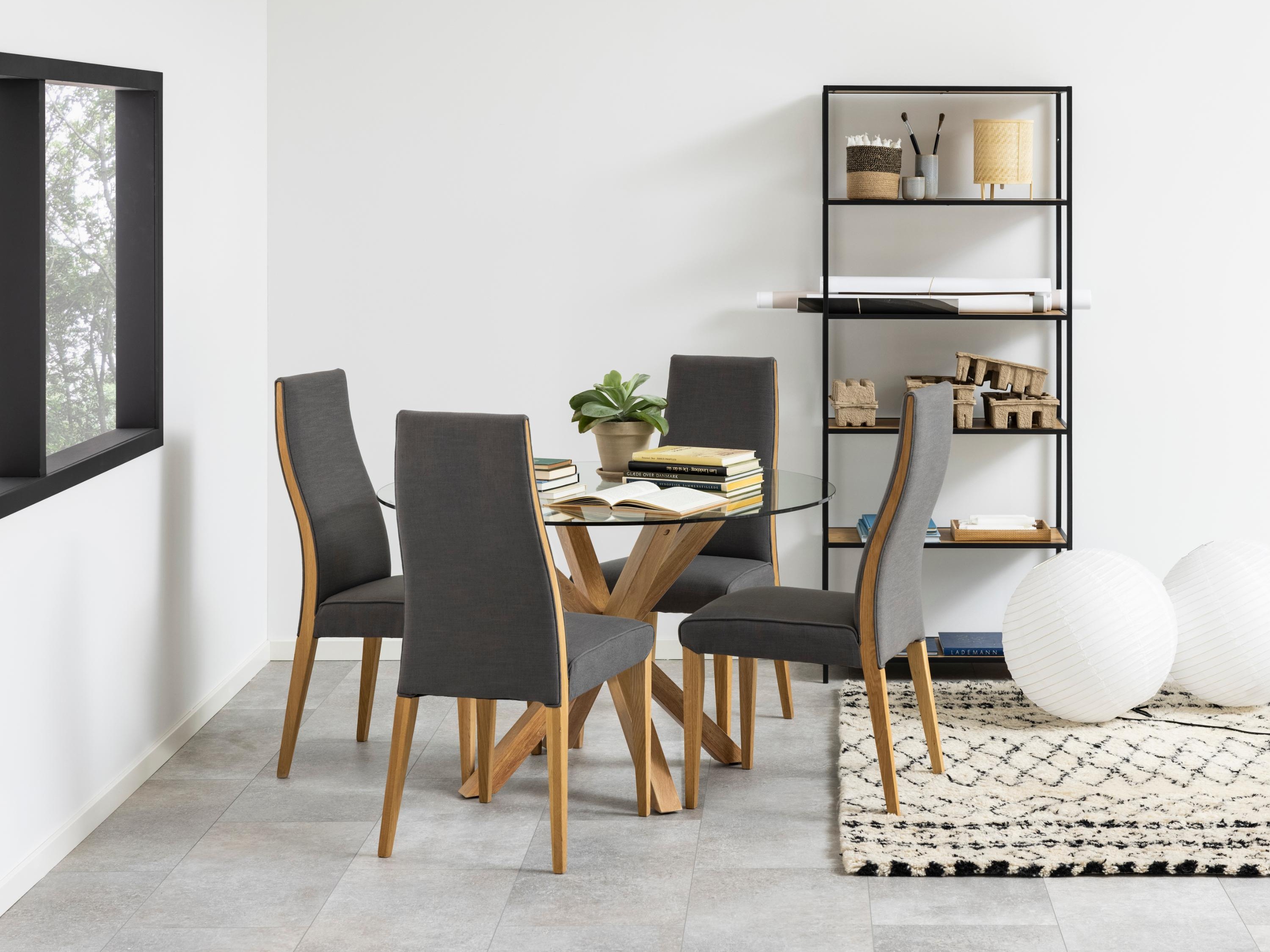 Estantería Norsica Sevferi 107 (Roble salvaje + Negro)