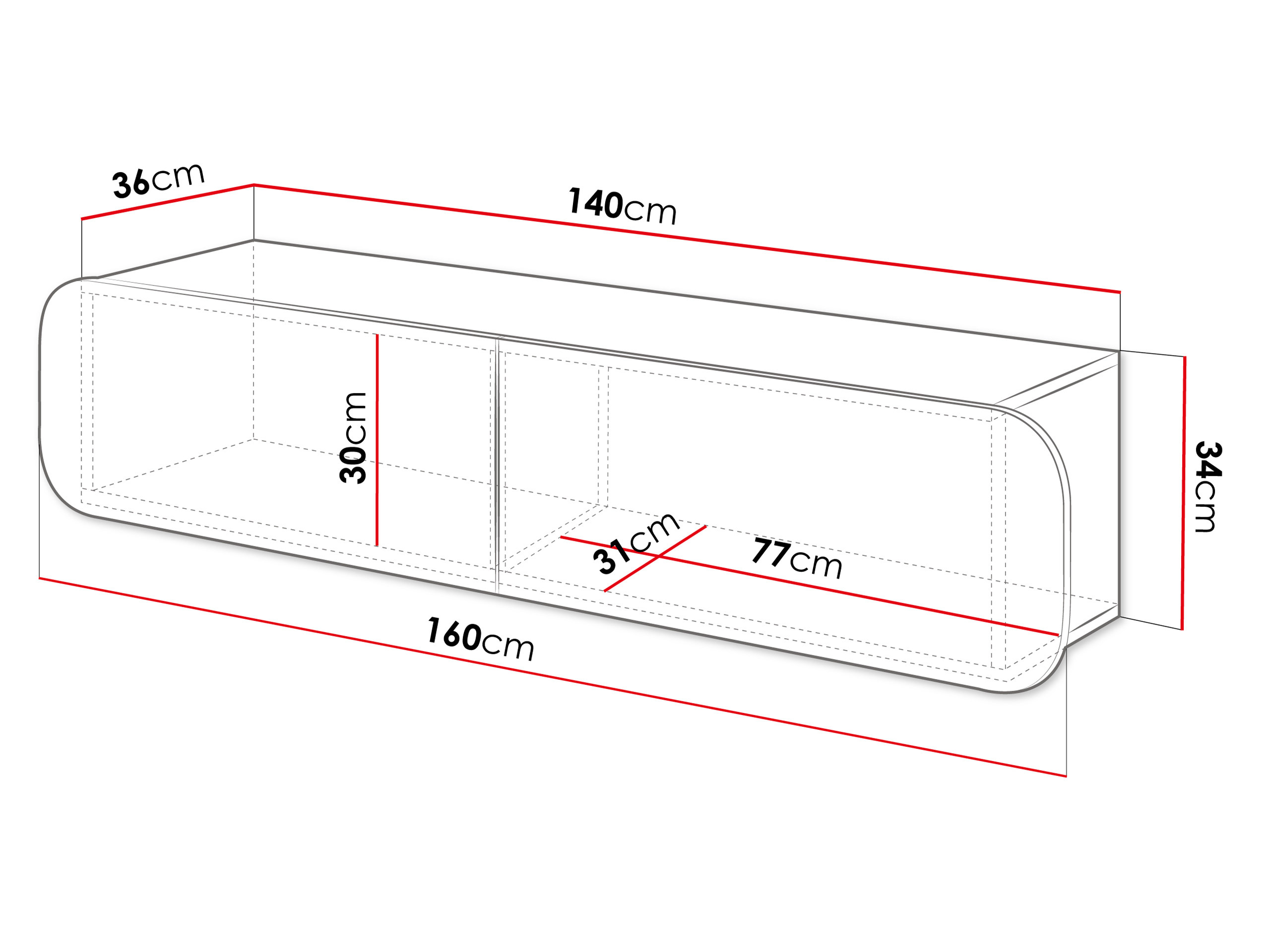 Mueble TV Kingston 180