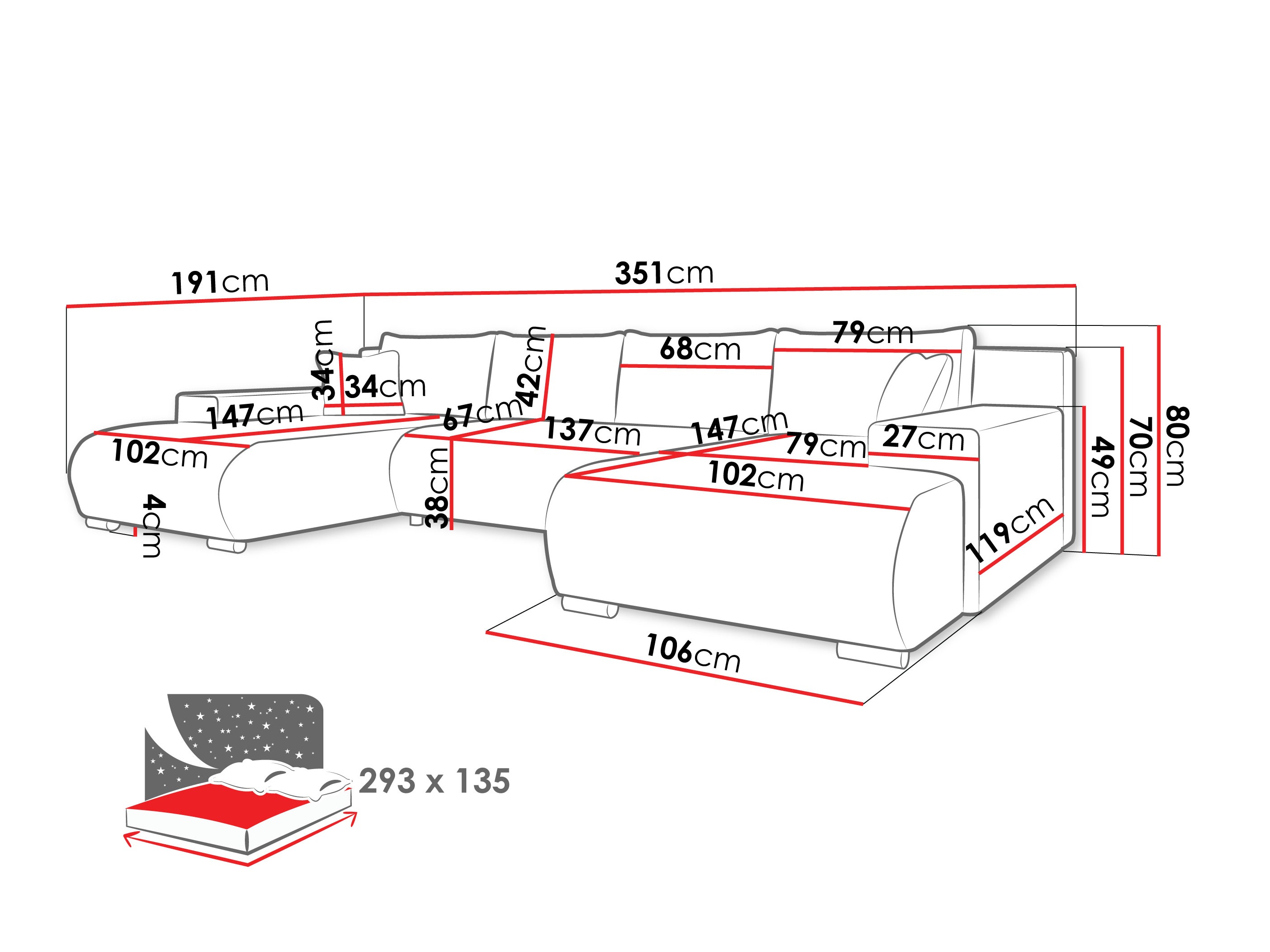 Sofá rinconero Comfivo 483 (Poso 05)