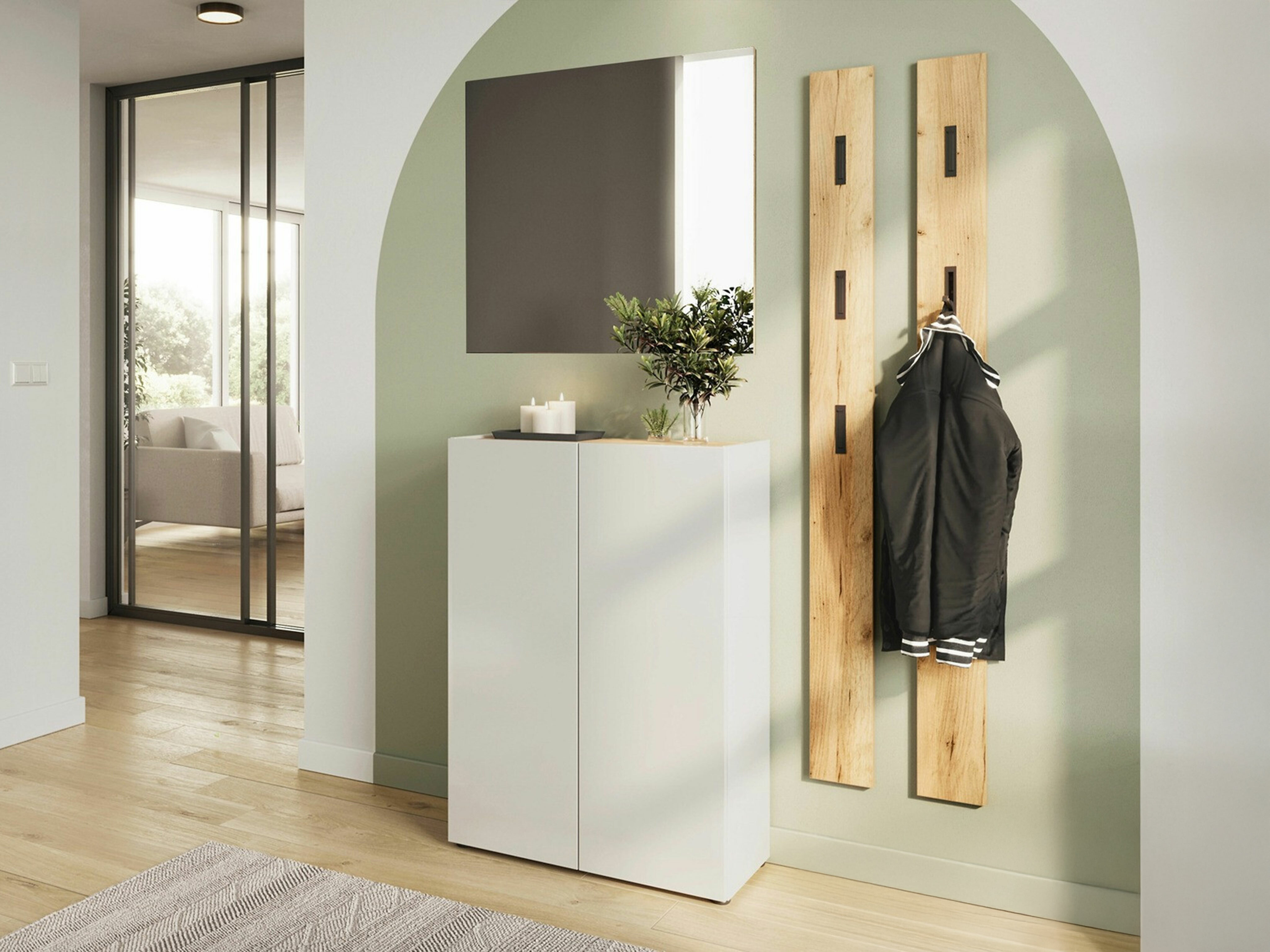 Conjunto para recibidor Lircamu 102 (Blanco)