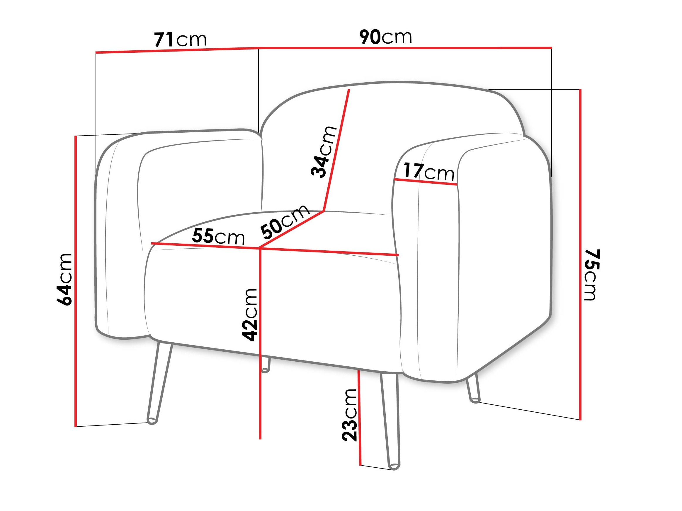 Sillón Comfivo Beatitudo I (Uttario Velvet 2952)
