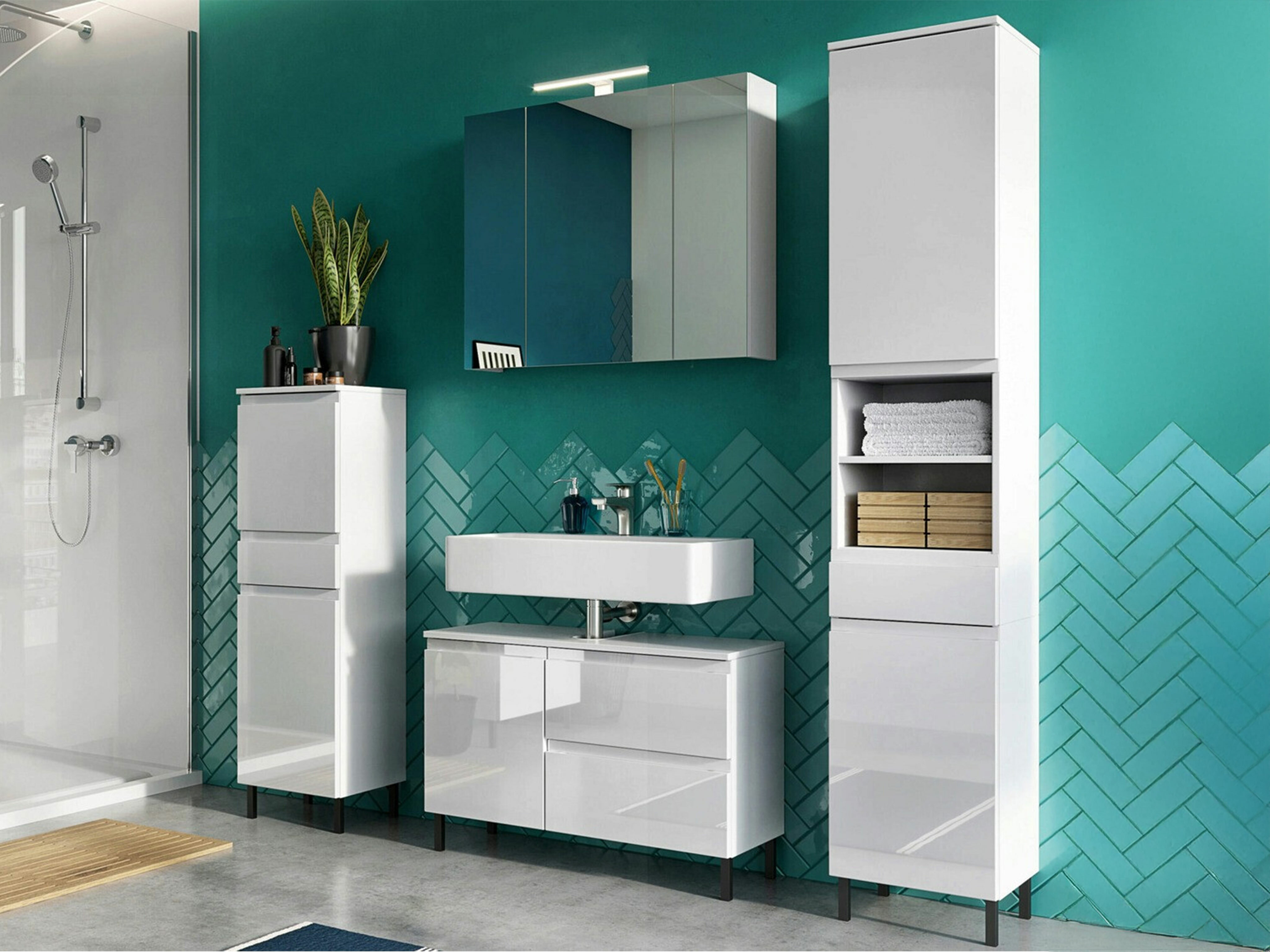 Conjunto de mueble de baño Talmira 107
