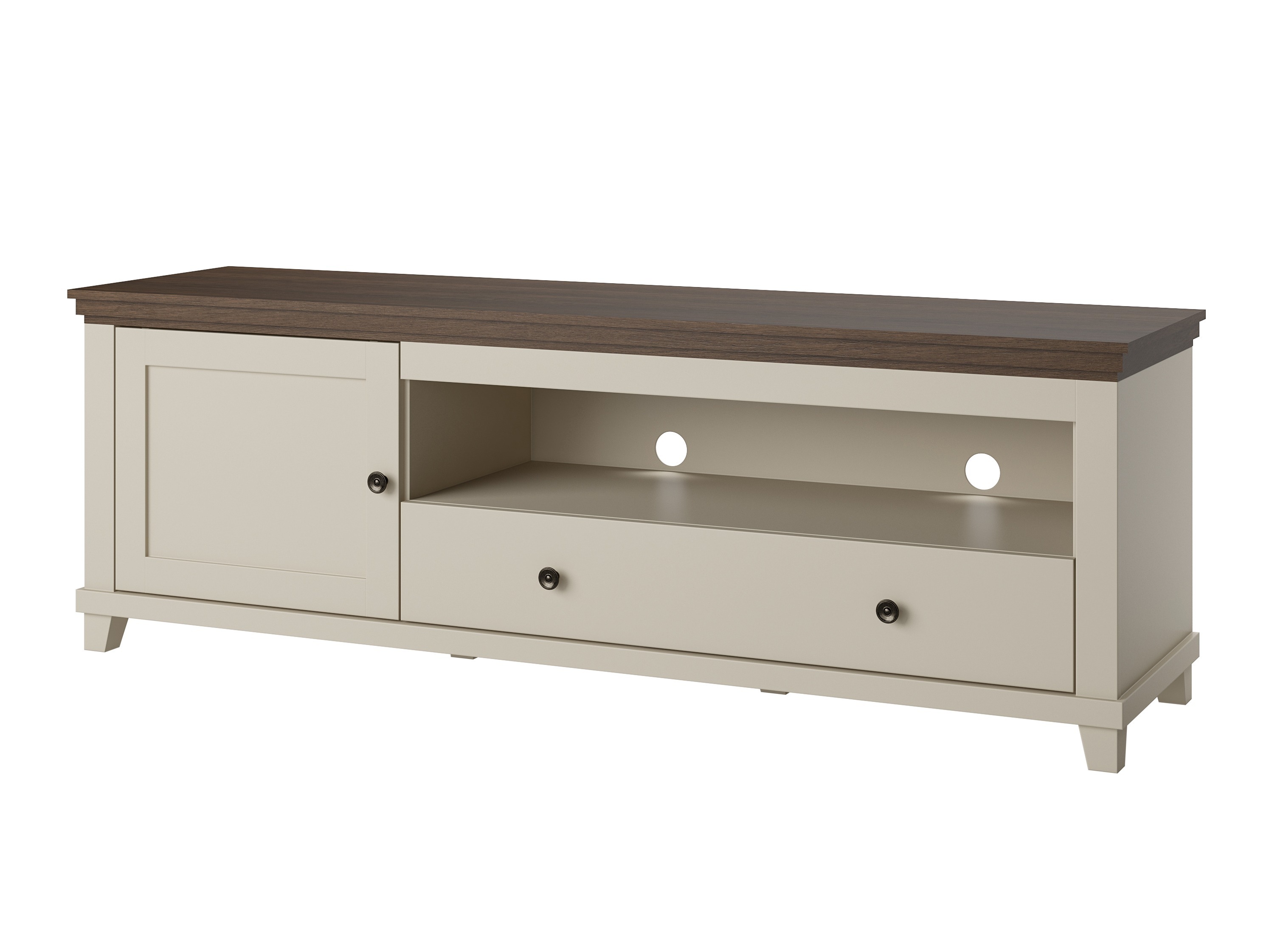 Mueble TV Tolnue 104 (Beige claro + Roble)