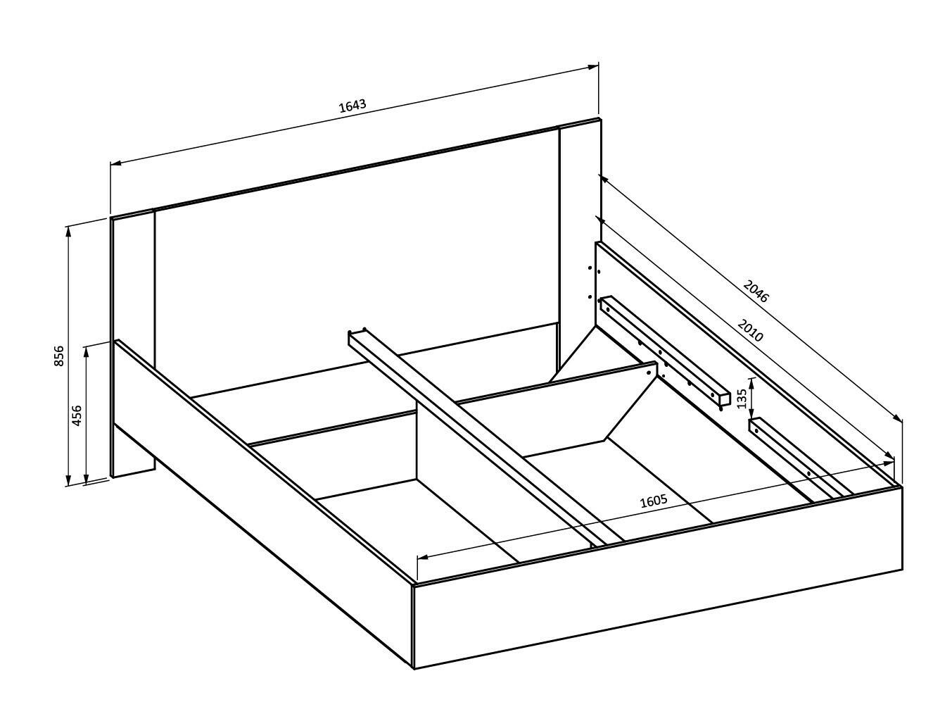 Cama Mirsevi 106 (160 x 200 cm)