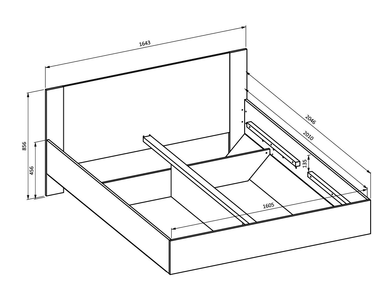 Cama Mirsevi 106 (160 x 200 cm)