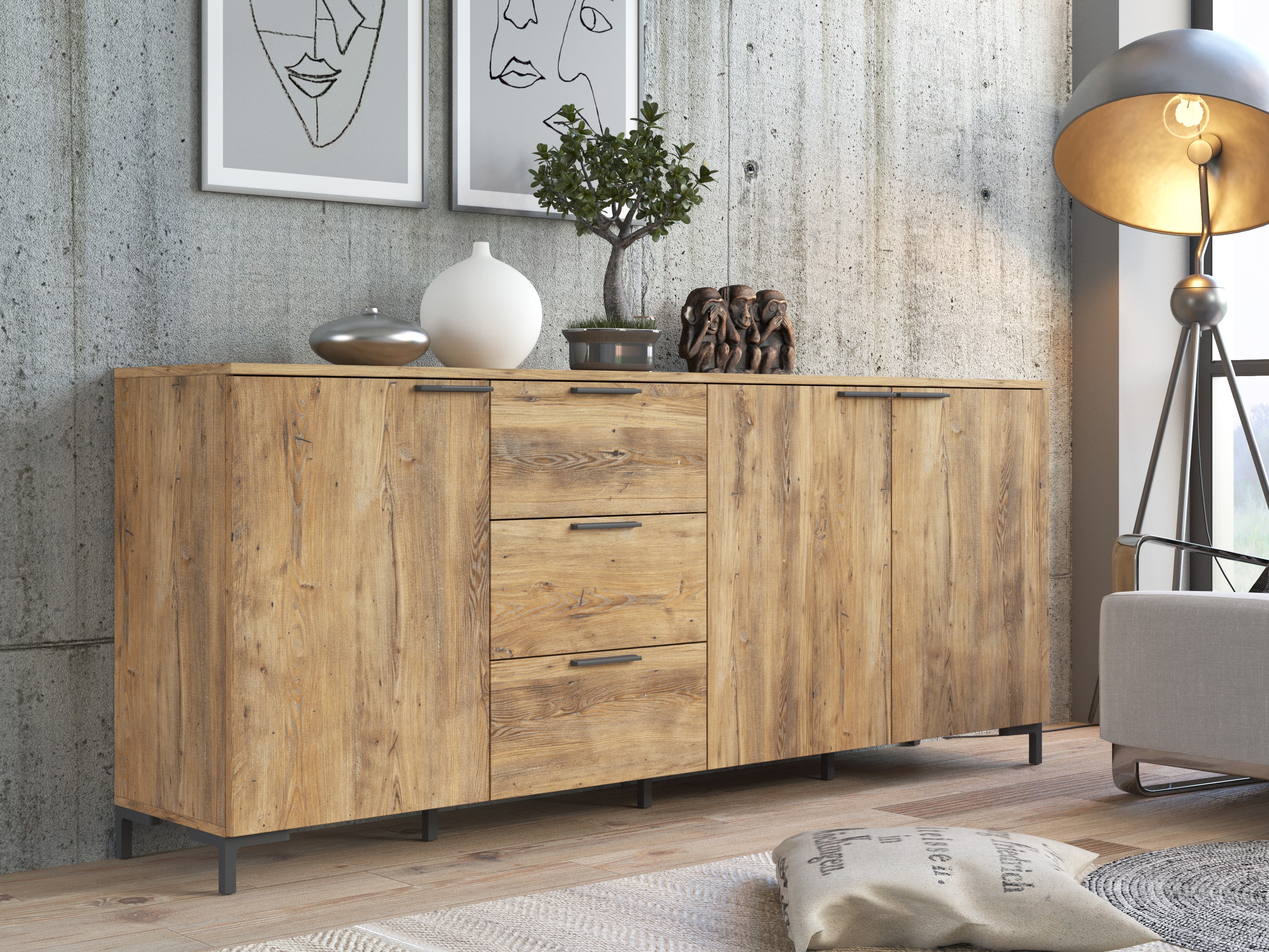 Cómoda Salnola 102 (Castaña)