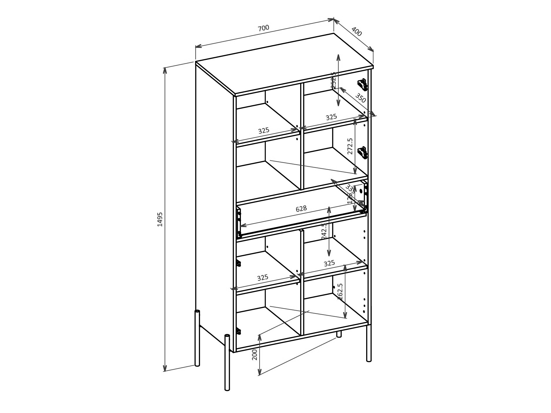 Estantería Levtenu 121 (Cachemira)