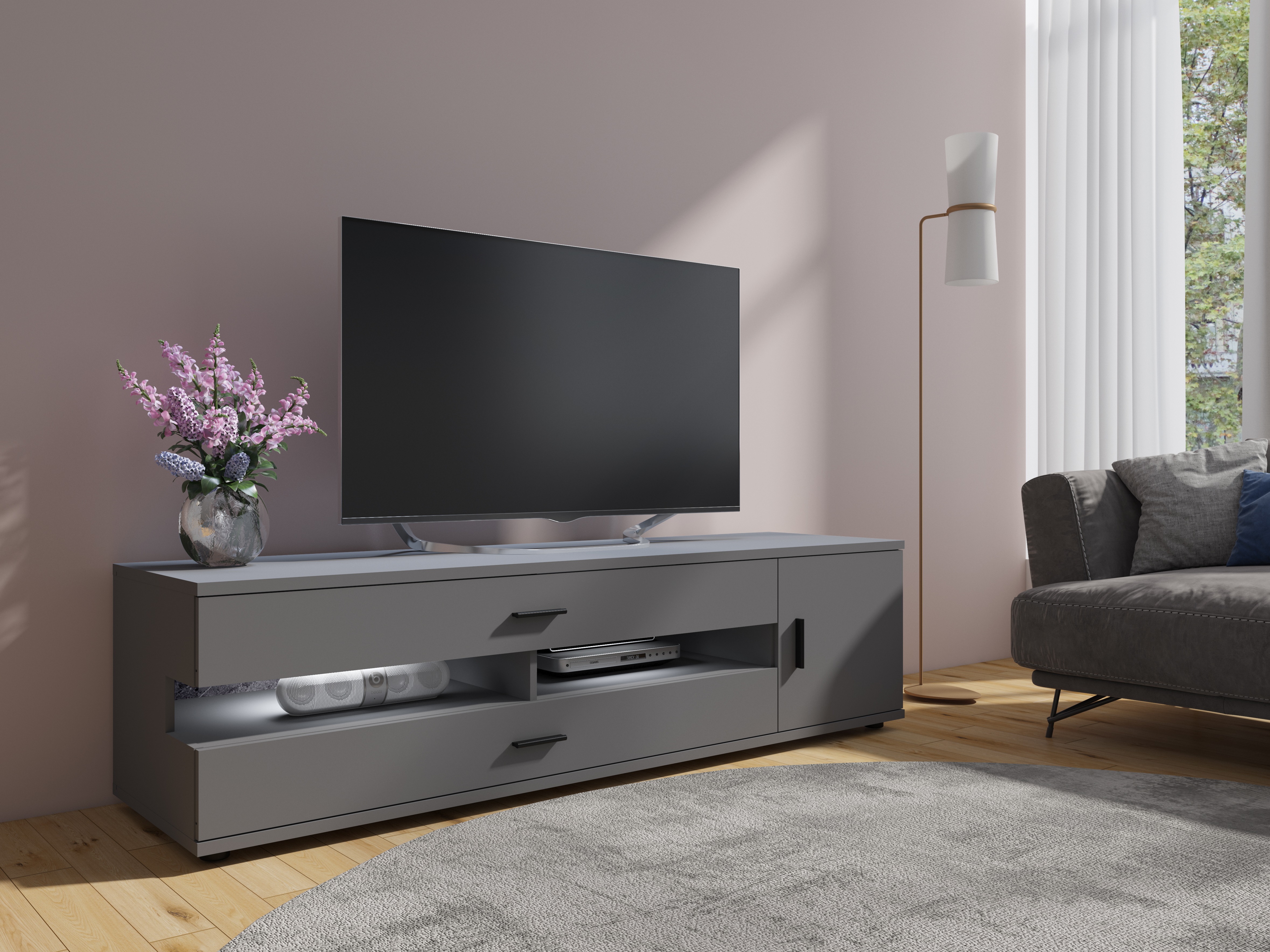 Mueble TV Ontario 171 (Grafito)