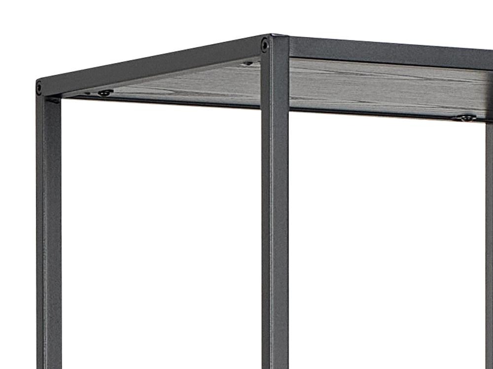 Estantería Norsica Sevferi 192 (Cenizas negro + Negro)