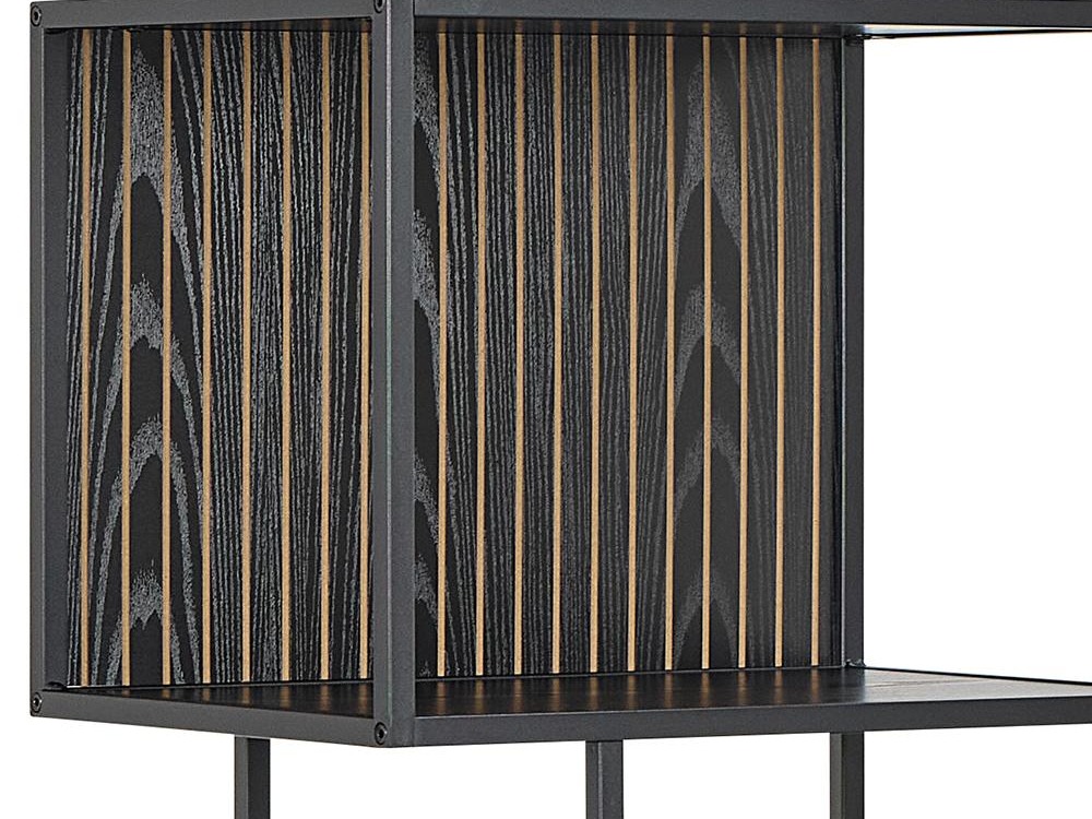 Estantería Norsica Sevferi 192 (Cenizas negro + Negro)