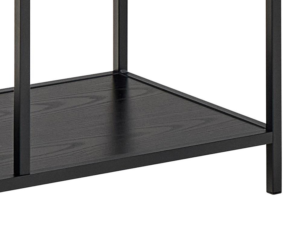 Estantería Sevferi 102 (Cenizas negro + Negro)