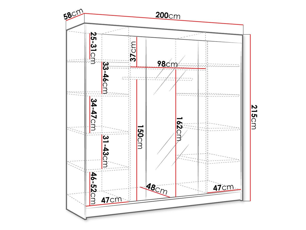Armario SP6107 con un pequeño defecto