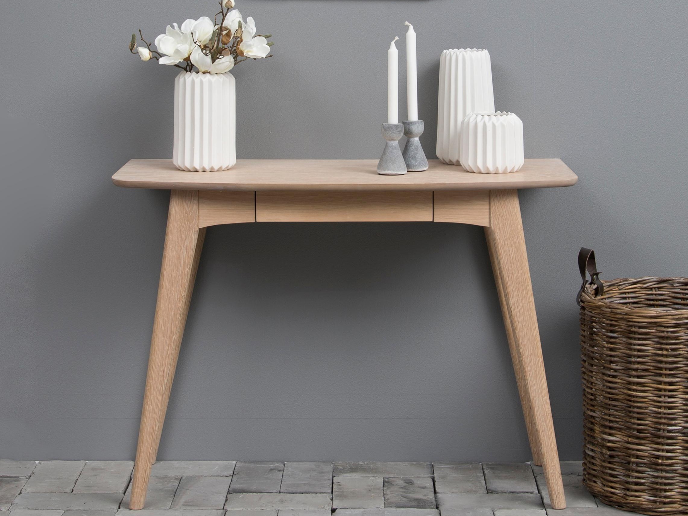 Mesa de oficina Norsica 980 (Roble blanqueado)