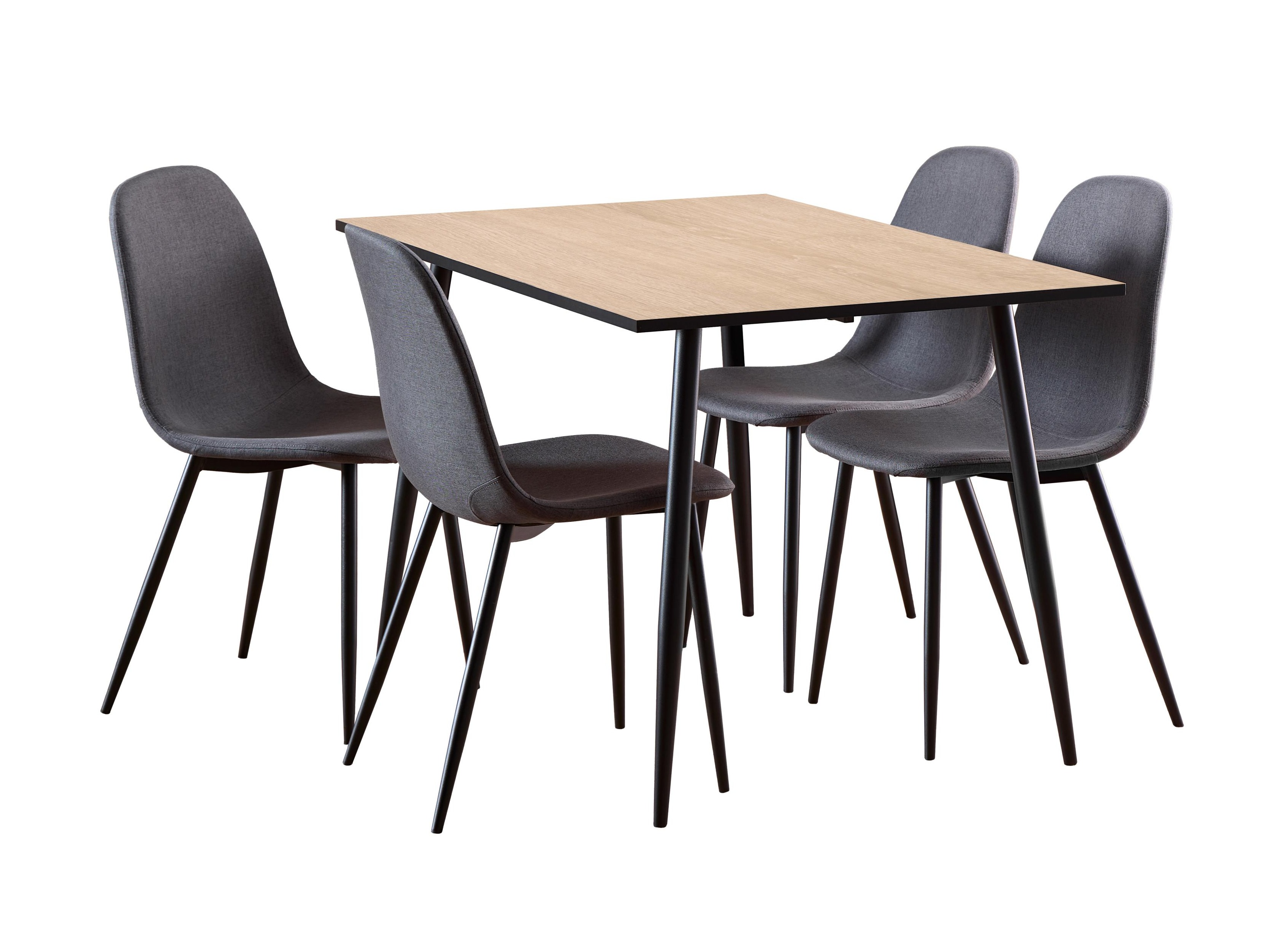 Conjunto de mesas y sillas para comedor Norsica 985 (Roble blanqueado)